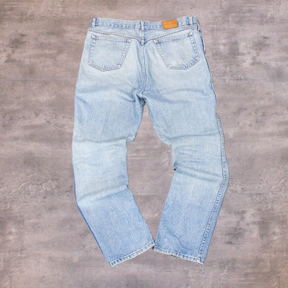 Chaps Ralph Lauren Vintage 1990's Ralph Lauren Distressed Baggy Denim Pant's Size US 39 - 2 Thumbnail