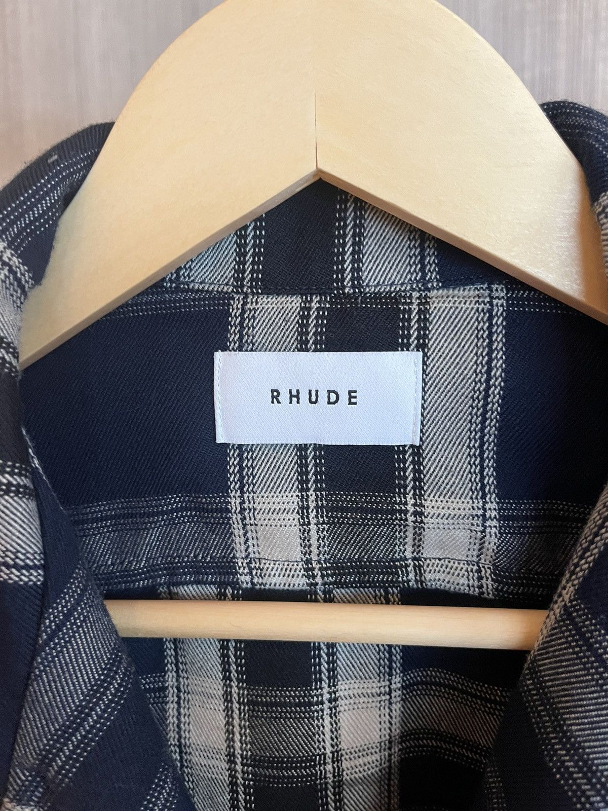Rhude Rhude Blue Black Boxy Longsleeve Work Shirt Size US S / EU 44-46 / 1 - 4 Thumbnail