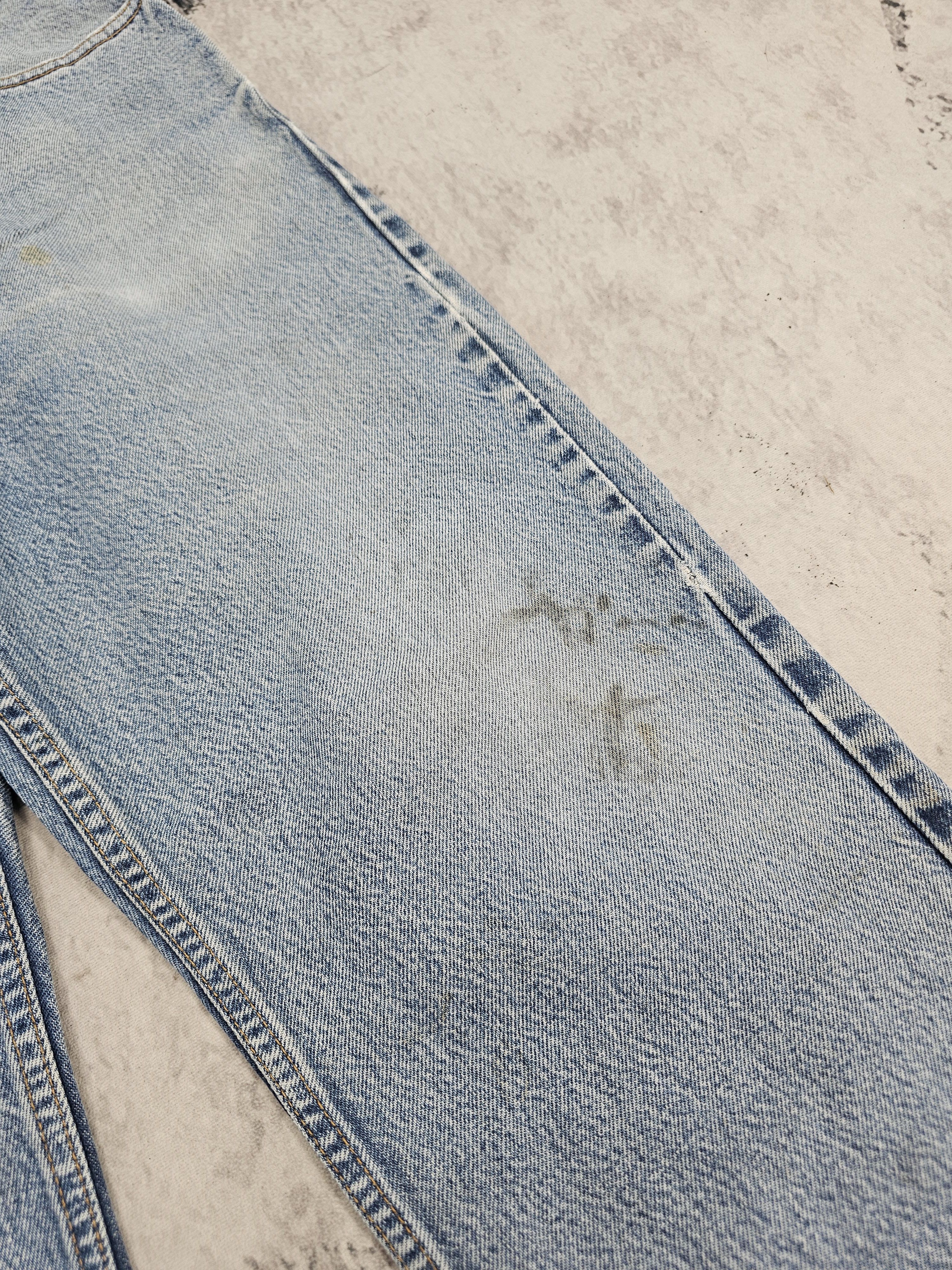 Levi's Vintage Clothing Vtg 90's LEVIS 505 Ripped Faded Jeans Made In USA L0551 Size US 38 / EU 54 - 5 Thumbnail