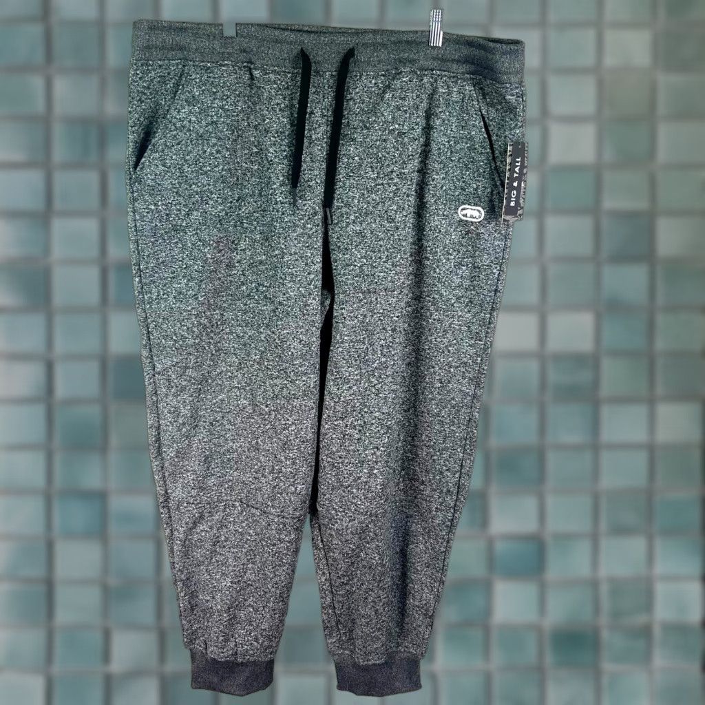 Ecko Unltd. Ecko Jogger Sweat Pants Mens Size 3XB Gray Drawstring Pockets Heavyweight NWT Size US 39 - 1 Thumbnail