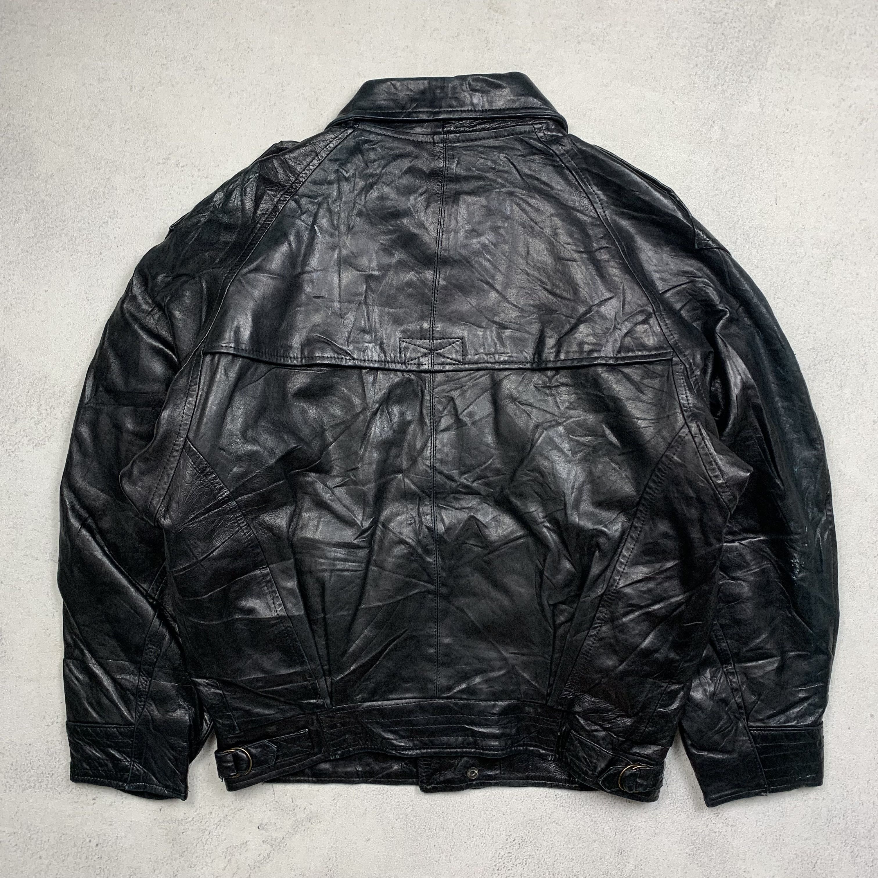 Genuine Leather Pellesimo France Exclusive Leather jacket from the 90s Size US L / EU 52-54 / 3 - 3 Thumbnail