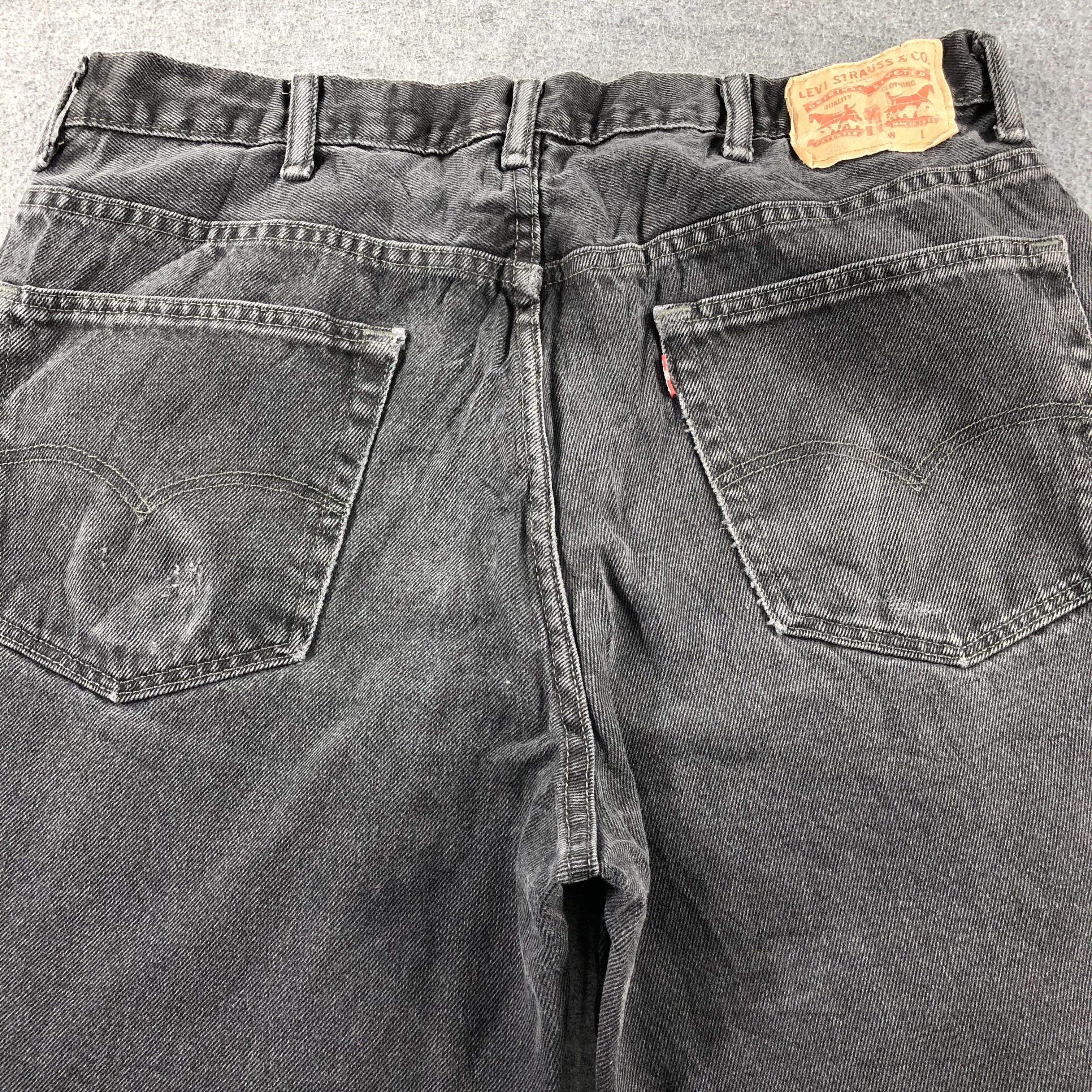 Levi's Vintage Faded Black Levis 550 Jeans-J2673 Size US 38 / EU 54 - 4 Thumbnail