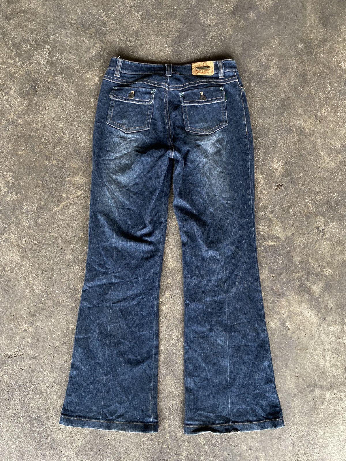 14th Addiction CROCODILE BOOTCUT DENIM PANTS Size 29" - 3 Thumbnail