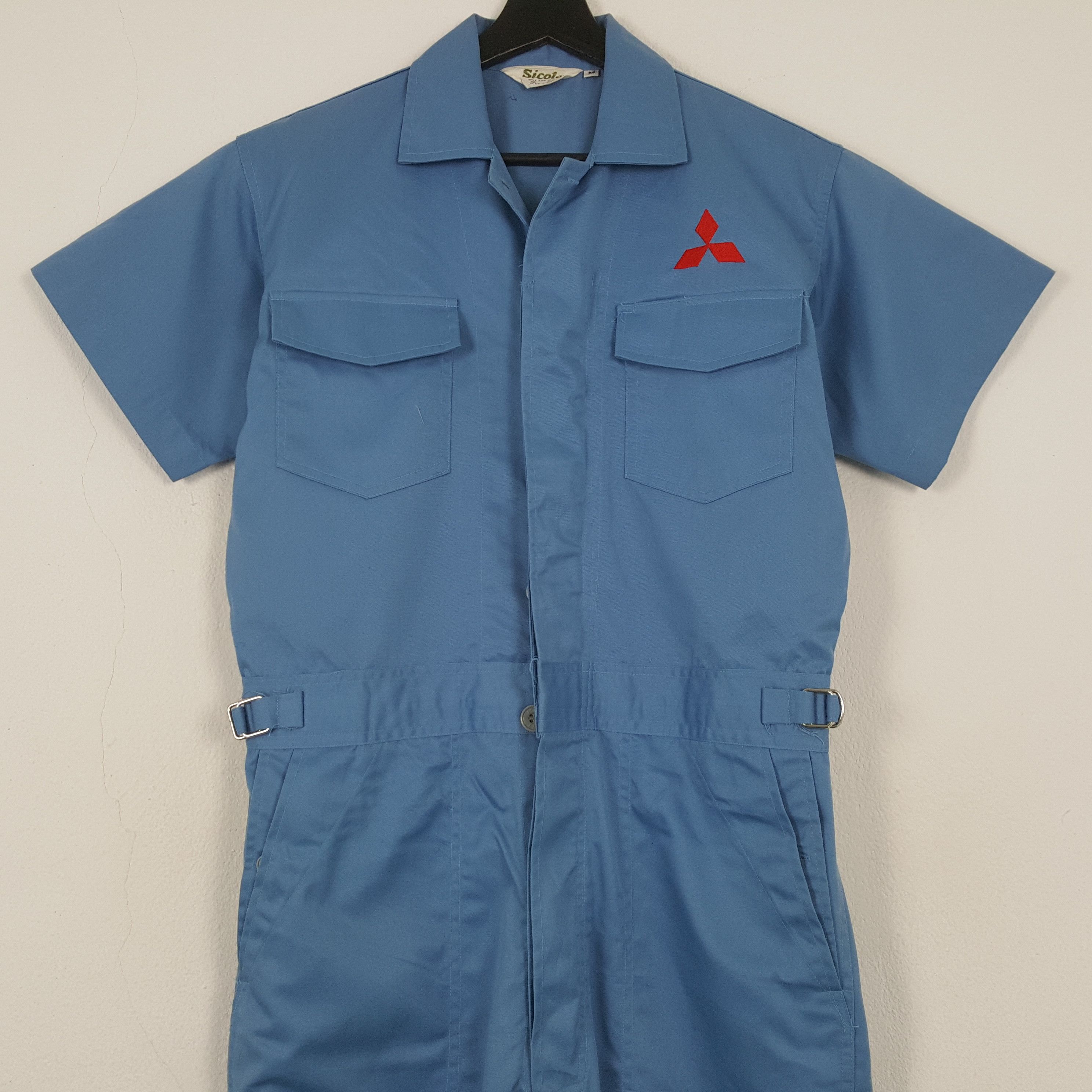 Vintage Mitsubishi Forklift Motorsports Workwear Coverall Jacket RR9 Size US M / EU 48-50 / 2 - 5 Thumbnail