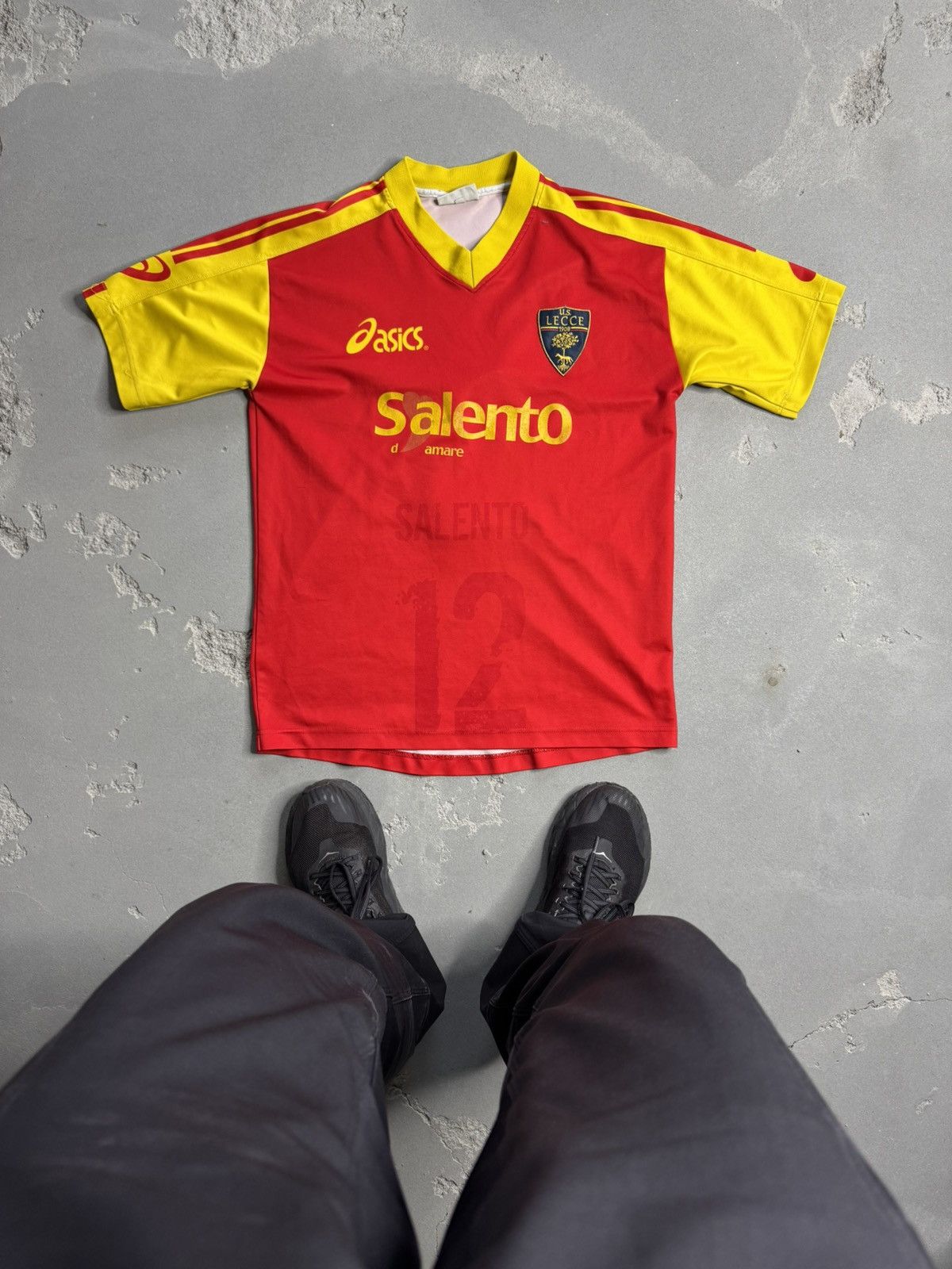 Asics × Vintage ASICS LECCE SERIE A ITALY HOME JERSEY VTG Size US M / EU 48-50 / 2 - 1 Thumbnail