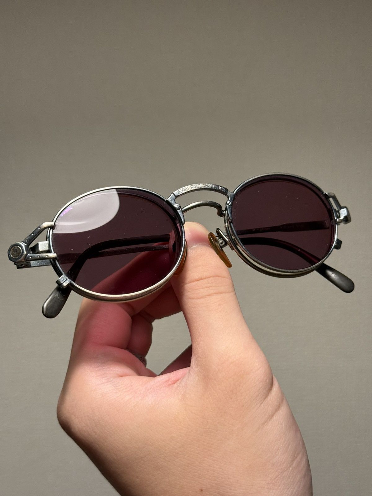 Jean Paul Gaultier Jean Paul Gaultier 90s VINTAGE Magnetic Dual-Lens SUNGLASSES Size ONE SIZE - 8 Thumbnail