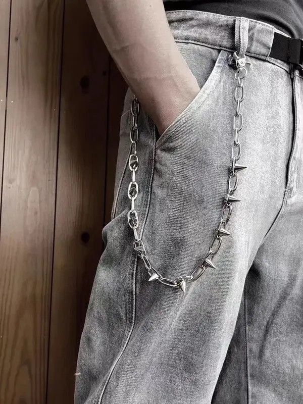 Vintage Goth Punk Pants Jeans Bike Riding Wallet Keychain Size ONE SIZE - 1 Thumbnail