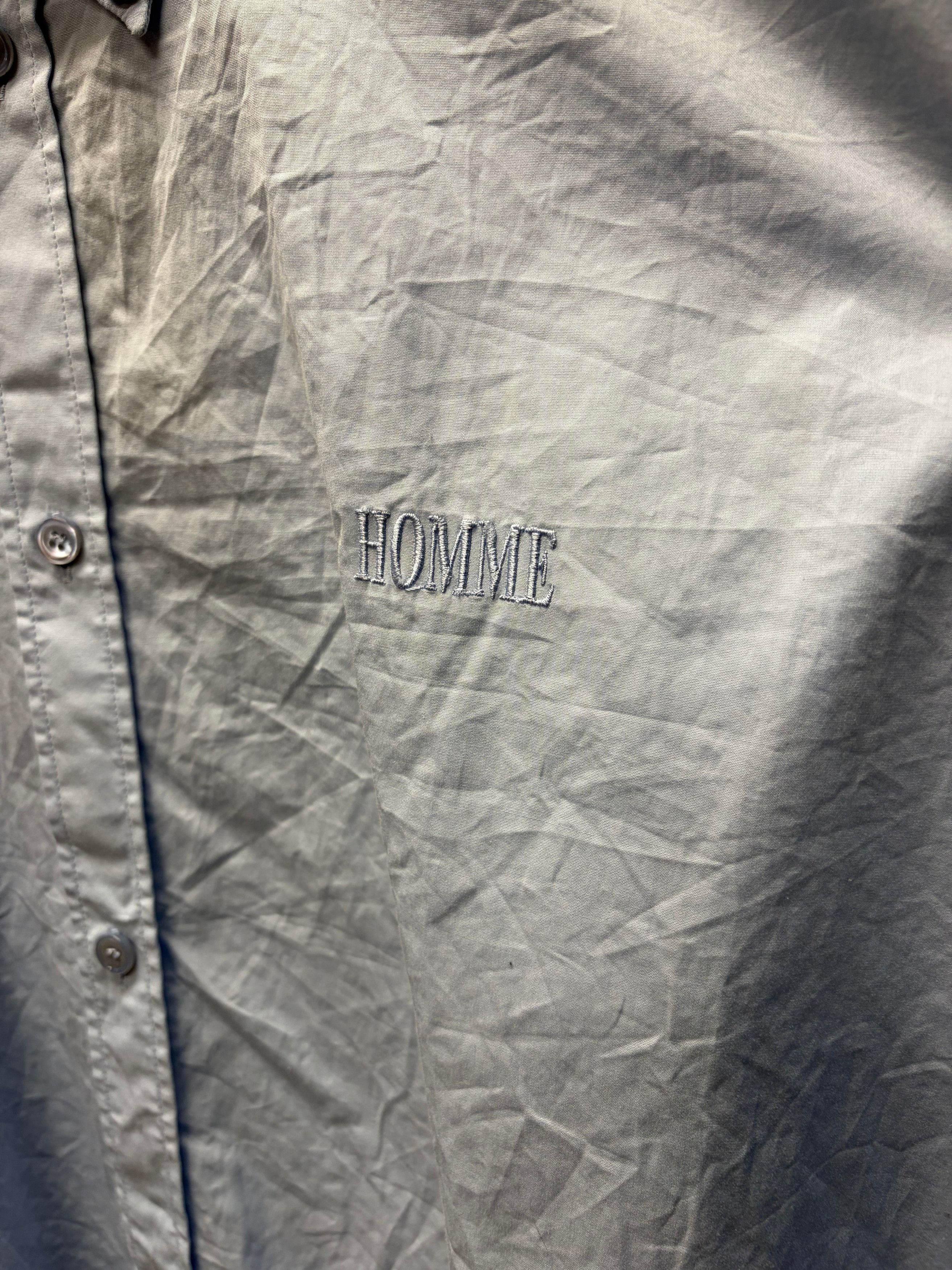 Balenciaga 2017 Balenciaga ‘Homme’ Embroidered Back Button Down Shirt Size US XL / EU 56 / 4 - 2 Thumbnail
