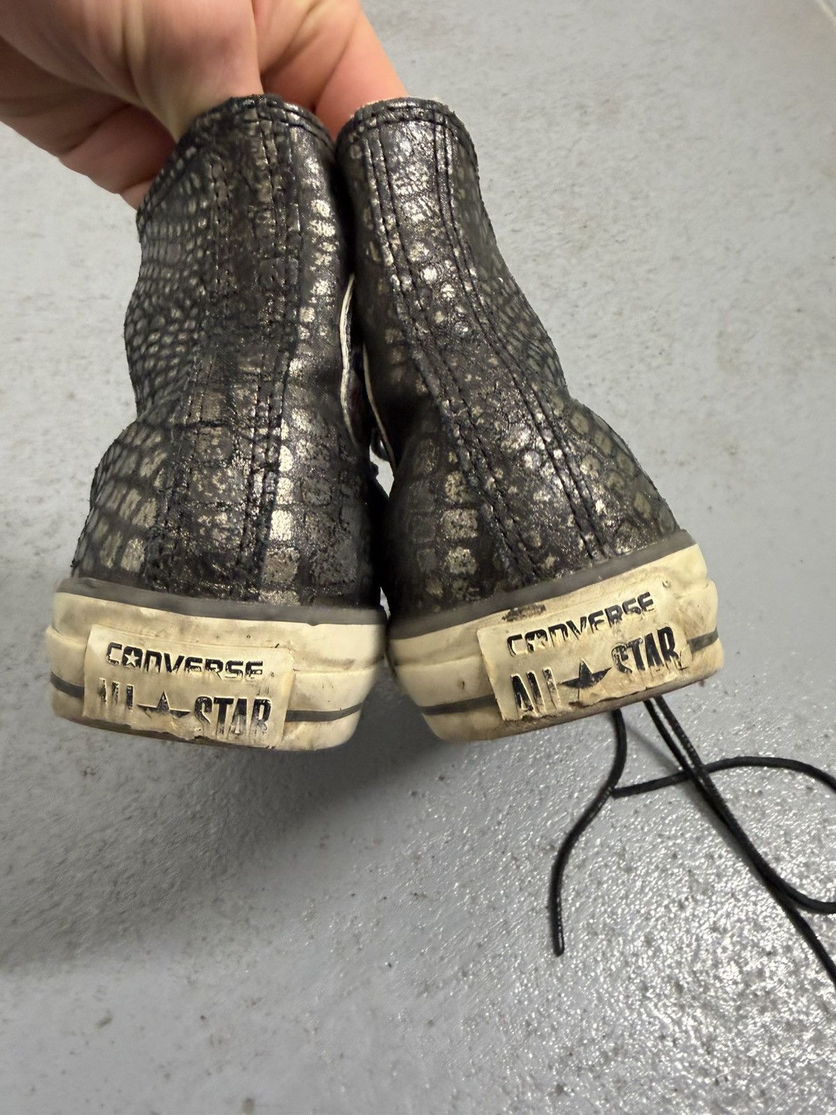 Converse John Varvatos x Converse Ashed Aged High Top Sneakers Size US 9.5 / IT 39.5 - 5 Thumbnail