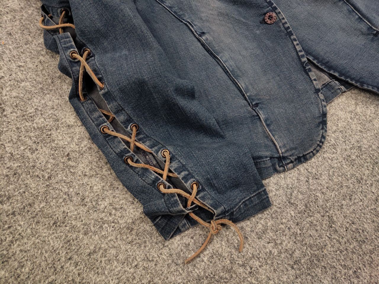 Fake London Genius Vintage Fake London Genius denim blazer jacket Y2k Style Size M / US 6-8 / IT 42-44 - 6 Thumbnail
