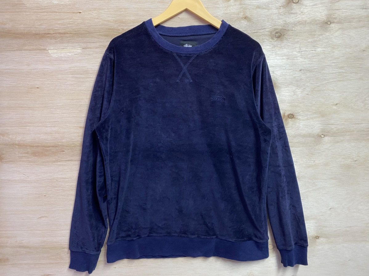 Stussy Stussy velvet sweatshirt spell out Size US S / EU 44-46 / 1 - 1 Thumbnail