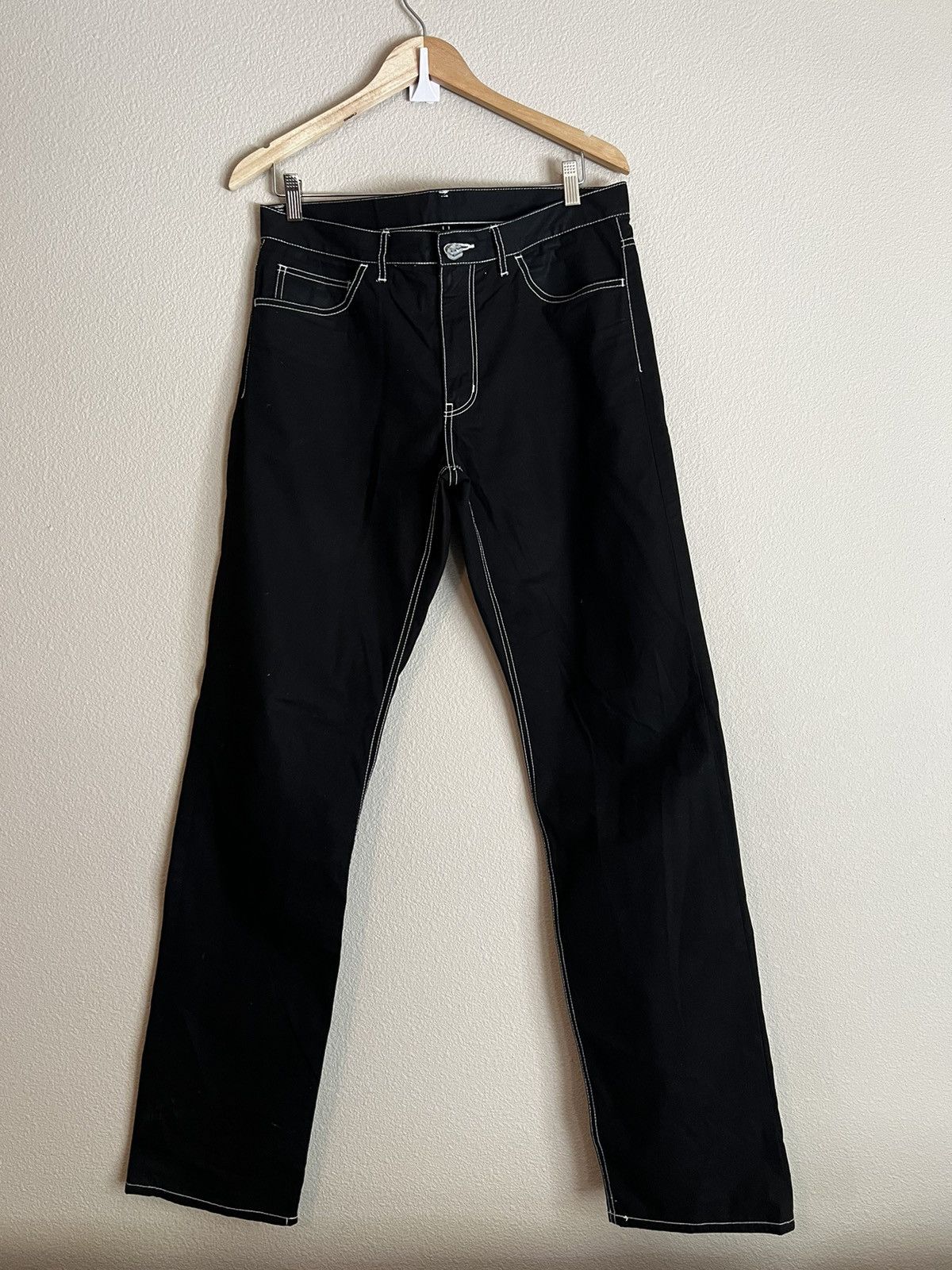 Comme des Garcons Homme Plus S/S13 Menswear Contrast Stitch Trousers Size US 34 / EU 50 - 1 Thumbnail