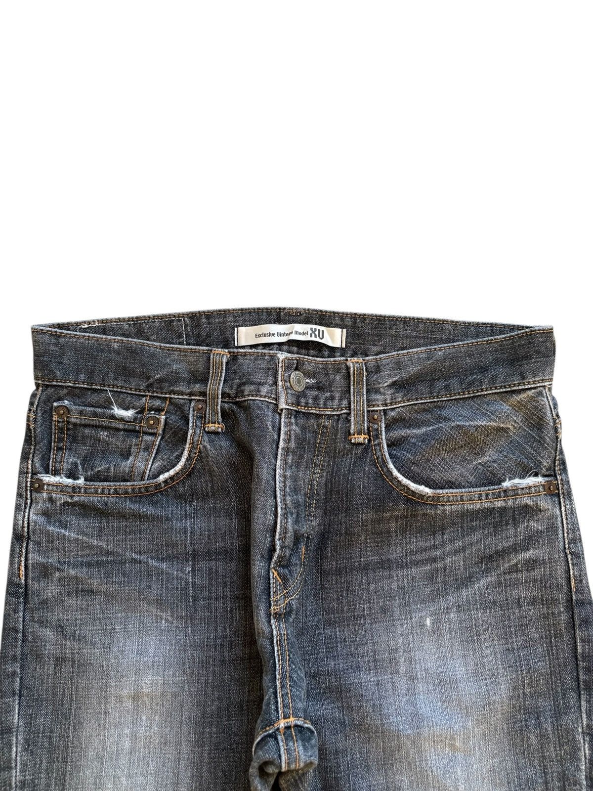 Edwin × Japanese Brand Exclusive Vintage Edwin Distressed Ripped Bootcut Flare Jean Size US 32 / EU 48 - 4 Thumbnail