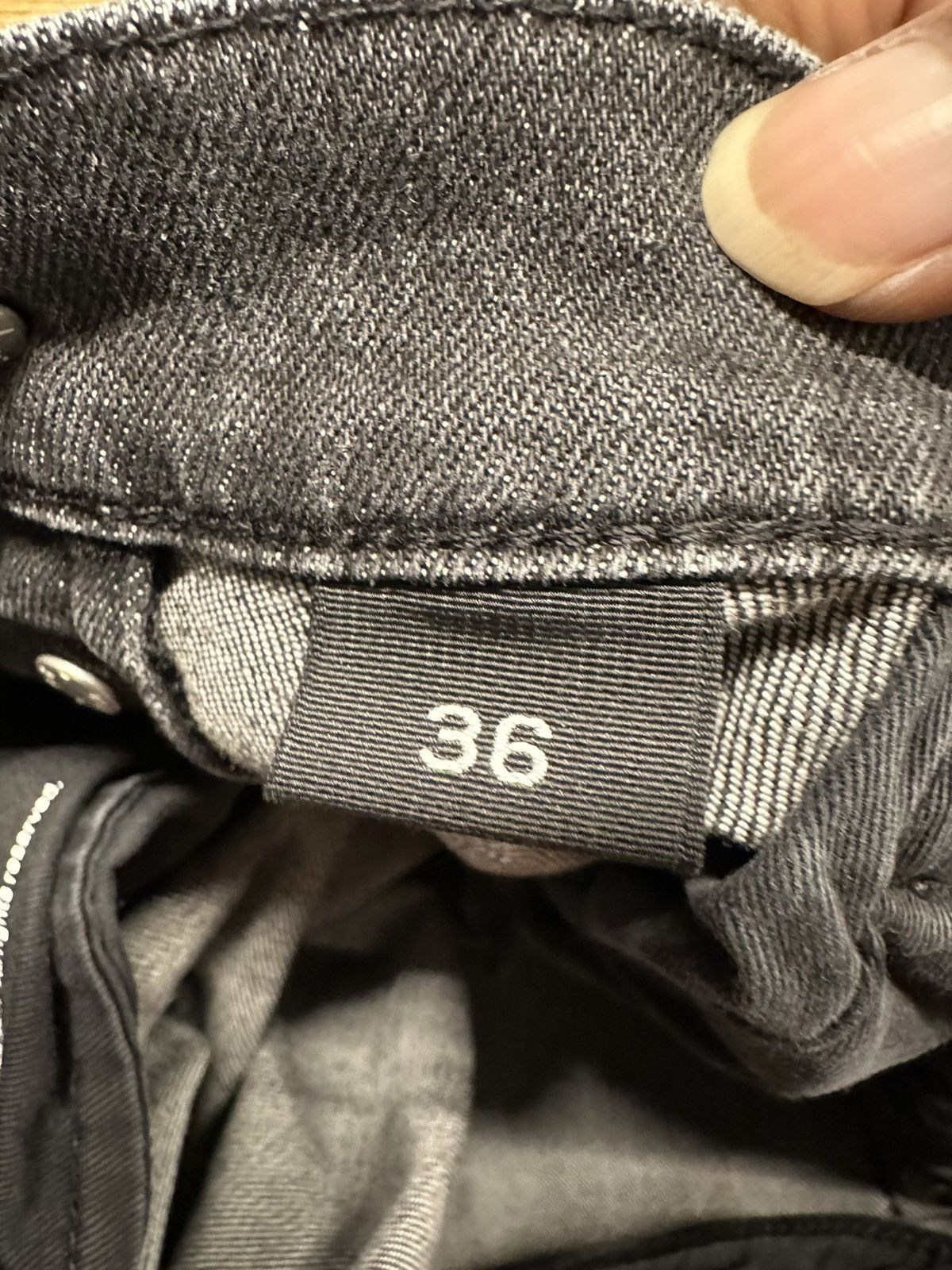 Purple Brand Purple Brand Knee Rip Faded Black Denim Jeans Size 36 Size US 36 / EU 52 - 5 Thumbnail