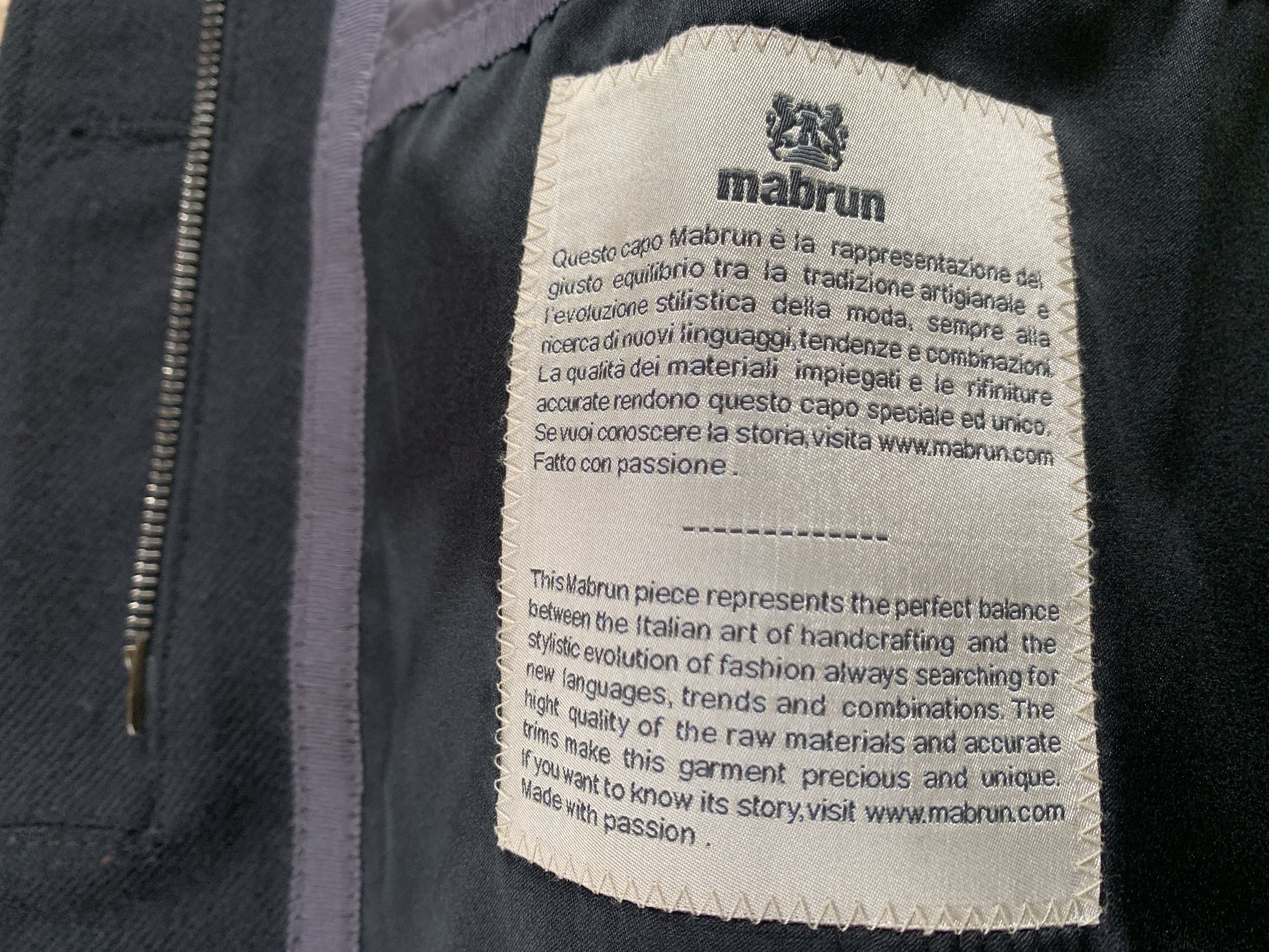 Other Mabrun Womens Black Virgin Wool Coat Button Zip Size L / US 10 / IT 46 - 7 Thumbnail