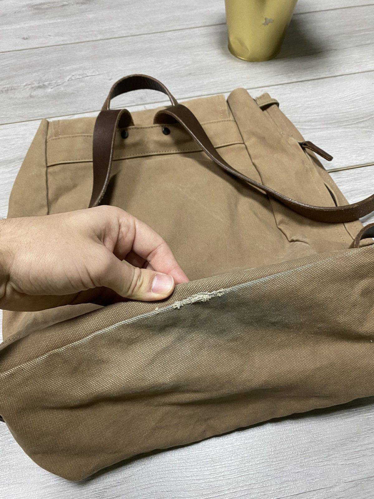 Japanese Brand Vintage Unisex Baggy Port Japan Rucksack Canvas Bagpack Size ONE SIZE - 8 Thumbnail
