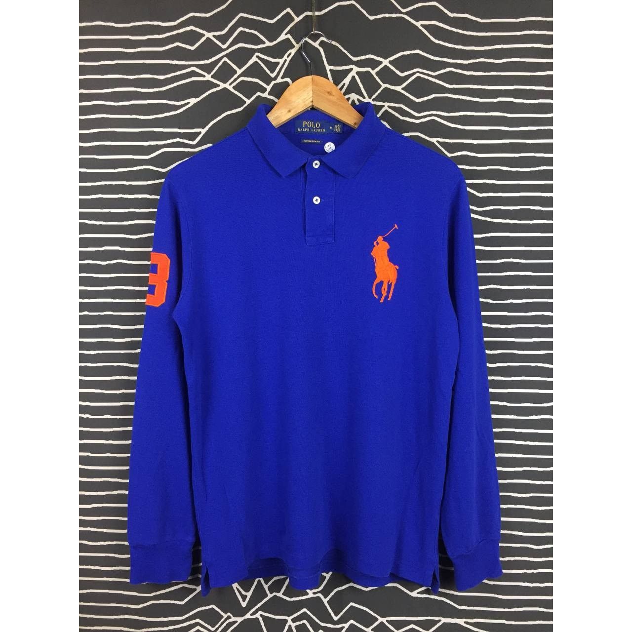 Polo Ralph Lauren Vtg Polo Ralph Lauren Custom Slim Fit Longsleeve Polo Tee Size US M / EU 48-50 / 2 - 1 Thumbnail