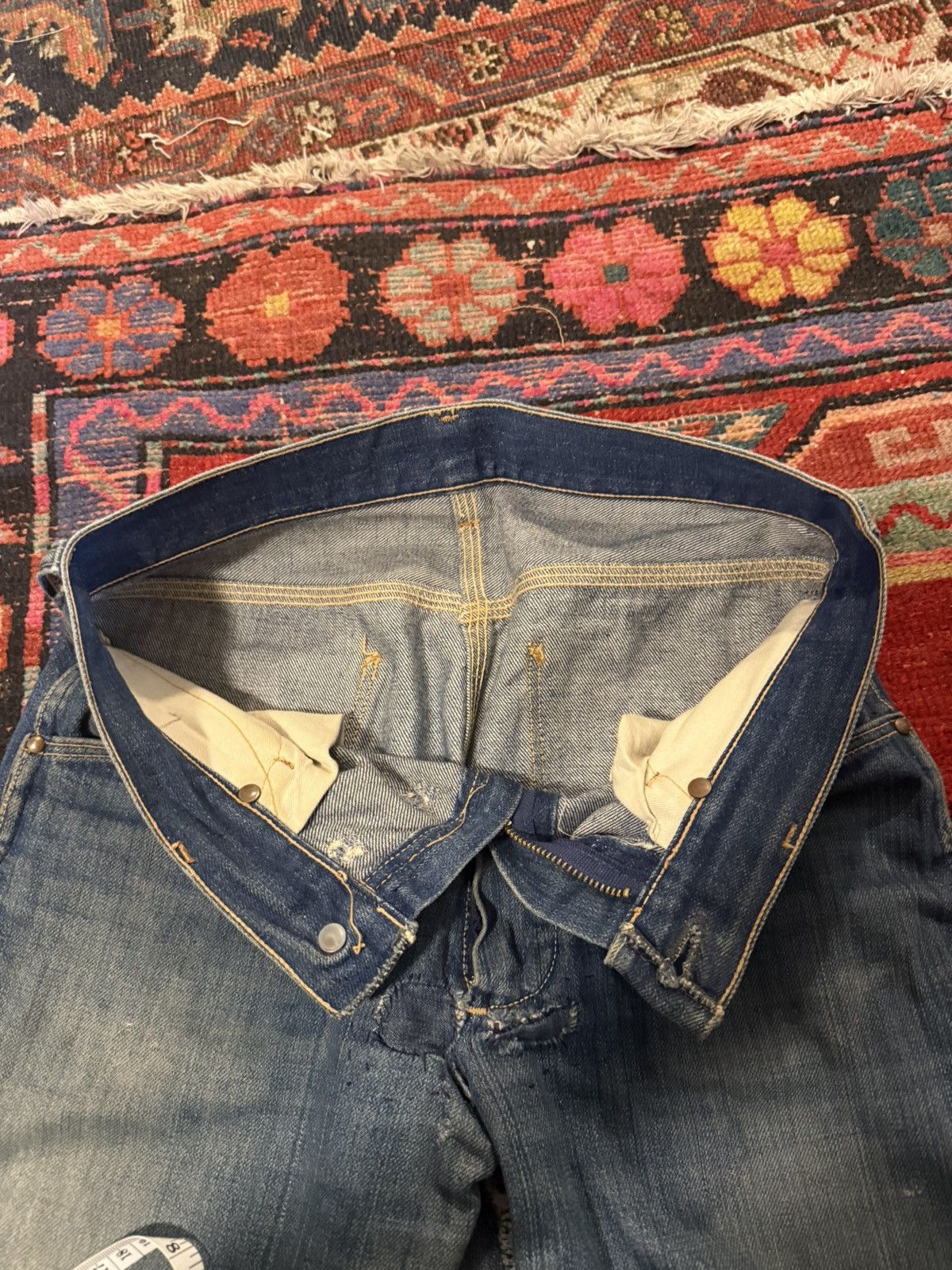 Vintage 1950s saddle king 5 pocket jeans Size US 29 - 6 Thumbnail