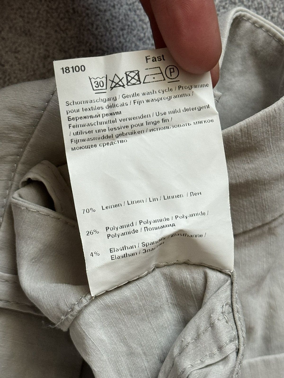 Annette Gortz × Japanese Brand Annette Gortz 38 linen light gray pant trouser chino relaxed Size 26" / US 2 / IT 38 - 8 Thumbnail