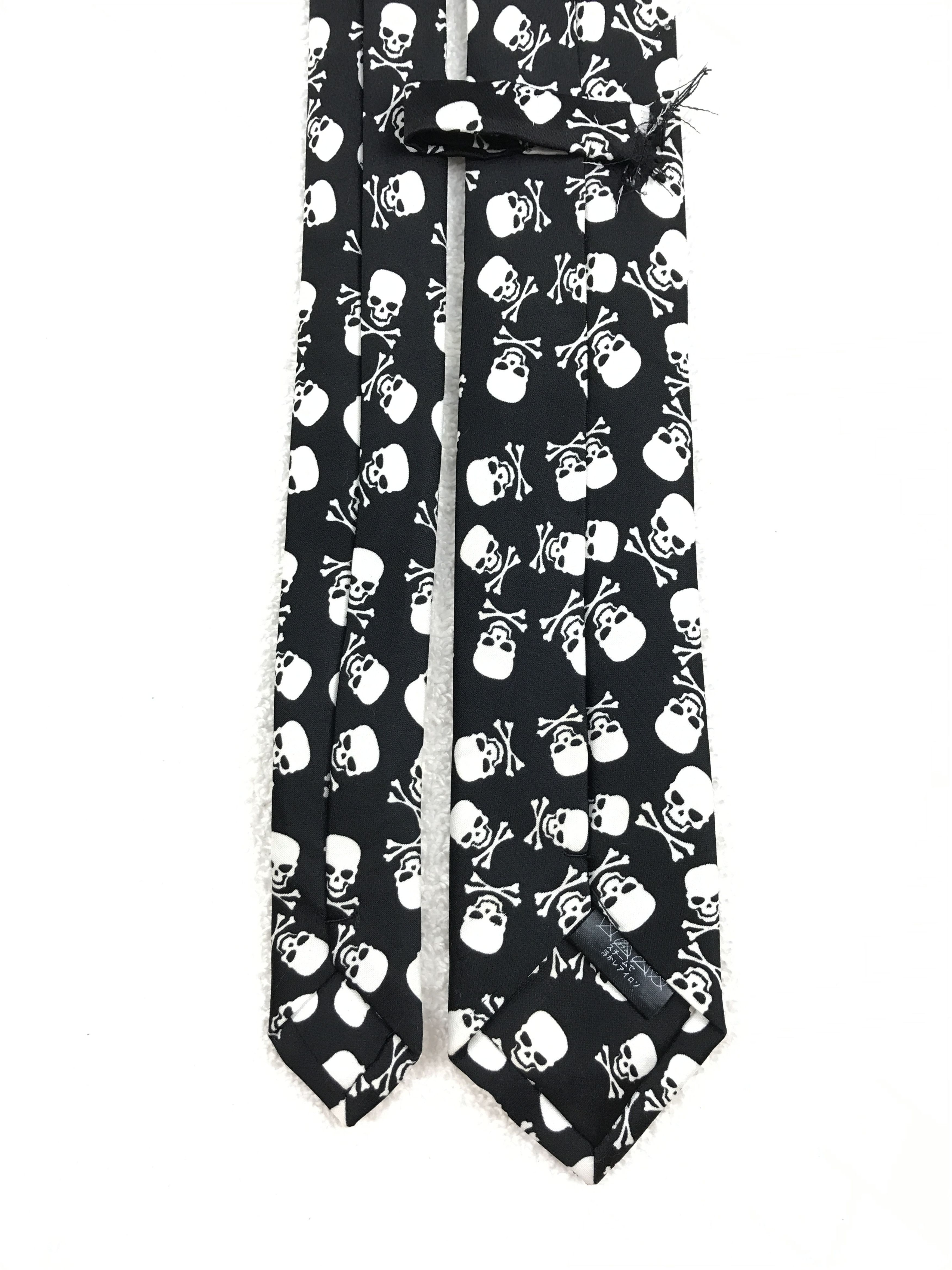 Designer × Vintage Vintage Skulls Silk Necktie Size ONE SIZE - 4 Thumbnail