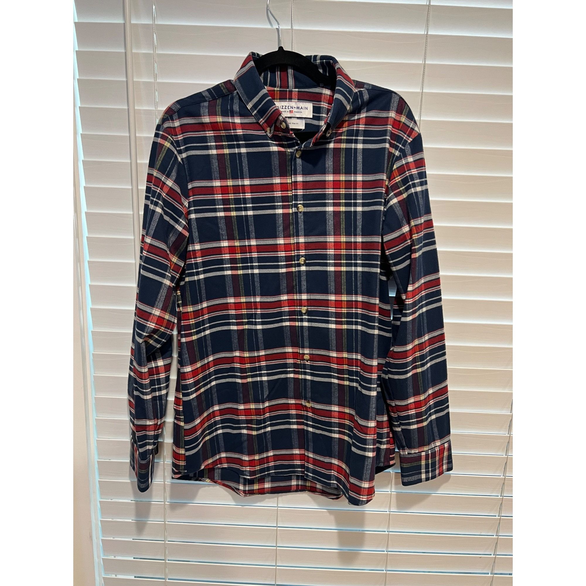 Mizzen+Main Mizzen & Main Flannel Style Long Sleeve Button Up Shirt - Si Size US L / EU 52-54 / 3 - 1 Thumbnail
