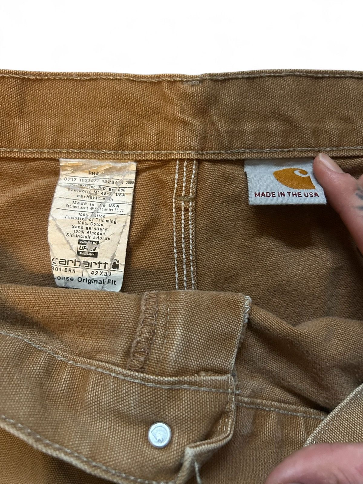 Carhartt Vintage Carhartt Double Knee Carpenter Pants Size US 42 / EU 58 - 7 Thumbnail
