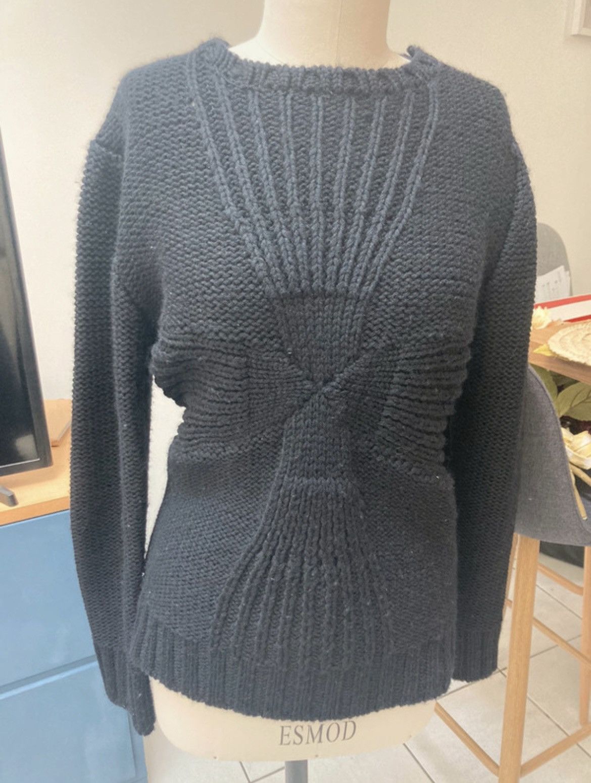 Jean Paul Gaultier Jean Paul Gaultier AW2009 Cross Knit Sweater - Size M Size US M / EU 48-50 / 2 - 1 Thumbnail