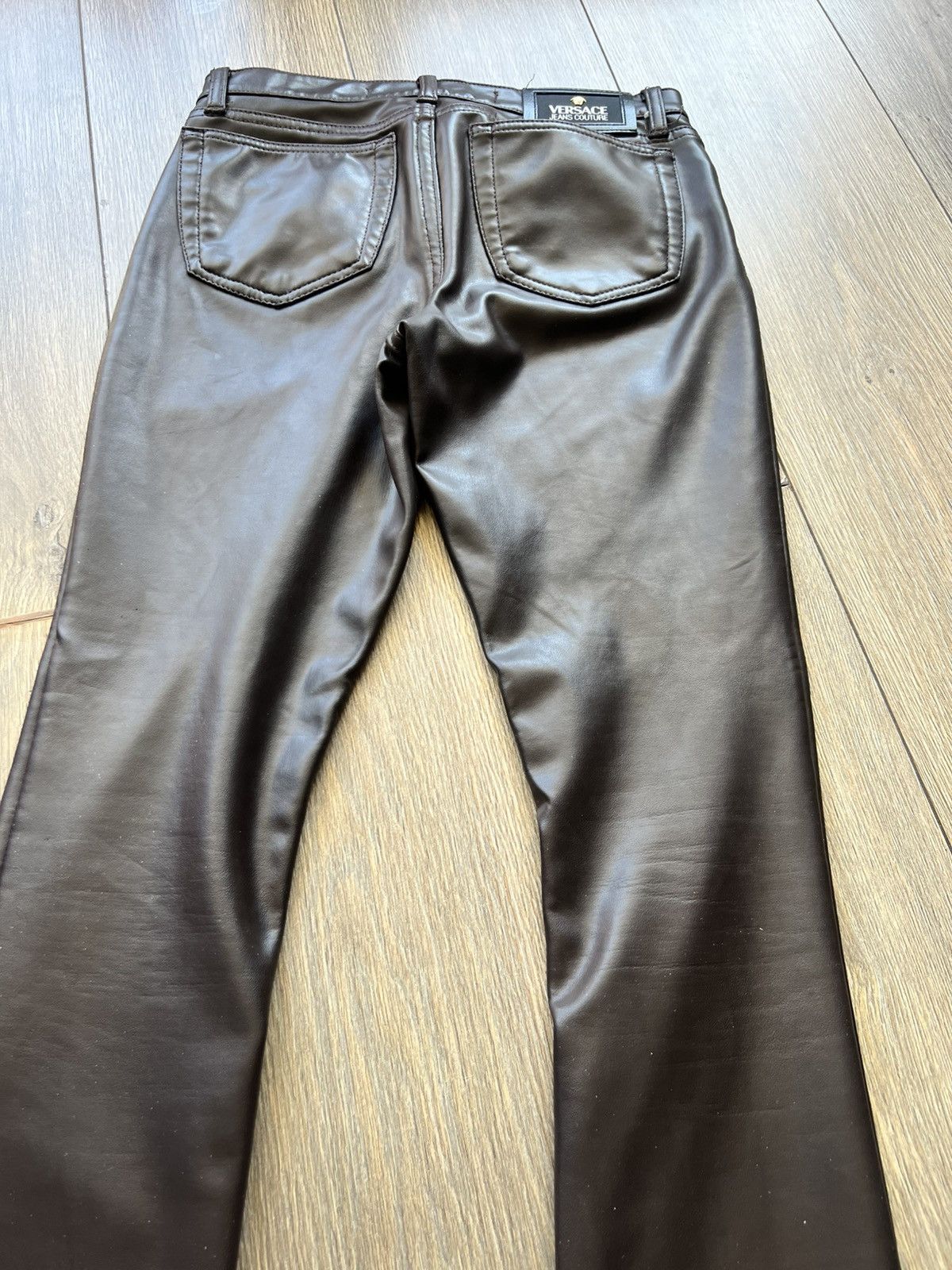 Versace Versace leather warm leggings Size 27" / US 4 / IT 40 - 10 Thumbnail