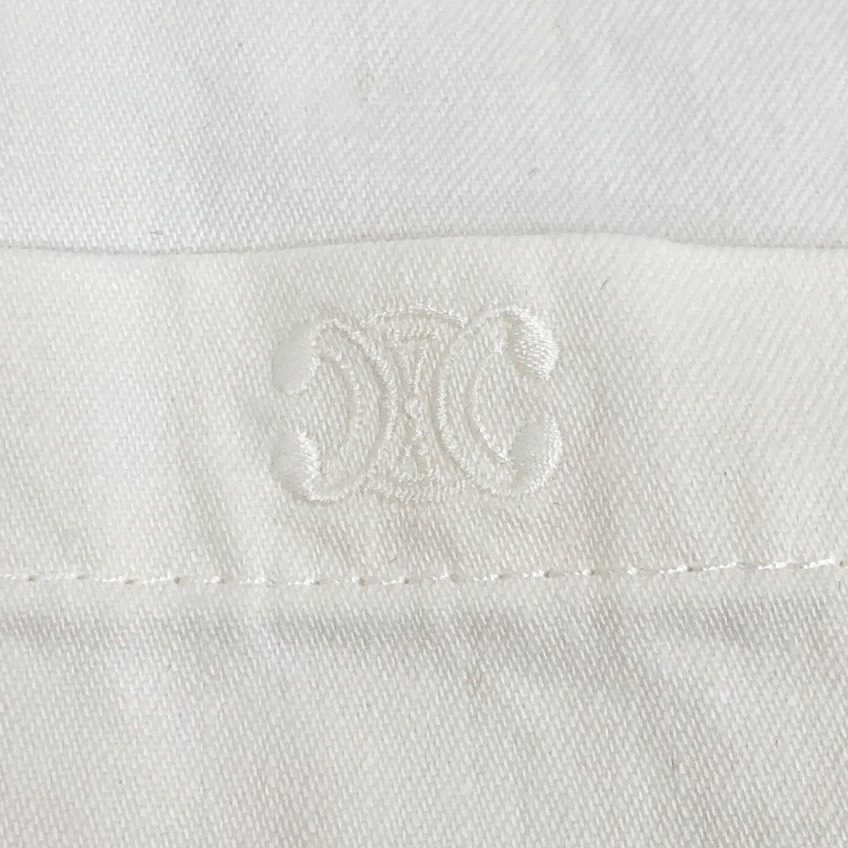 Celine Celine White Arc de Triomphe Embroidered Denim Jacket Size M / US 6-8 / IT 42-44 - 5 Thumbnail