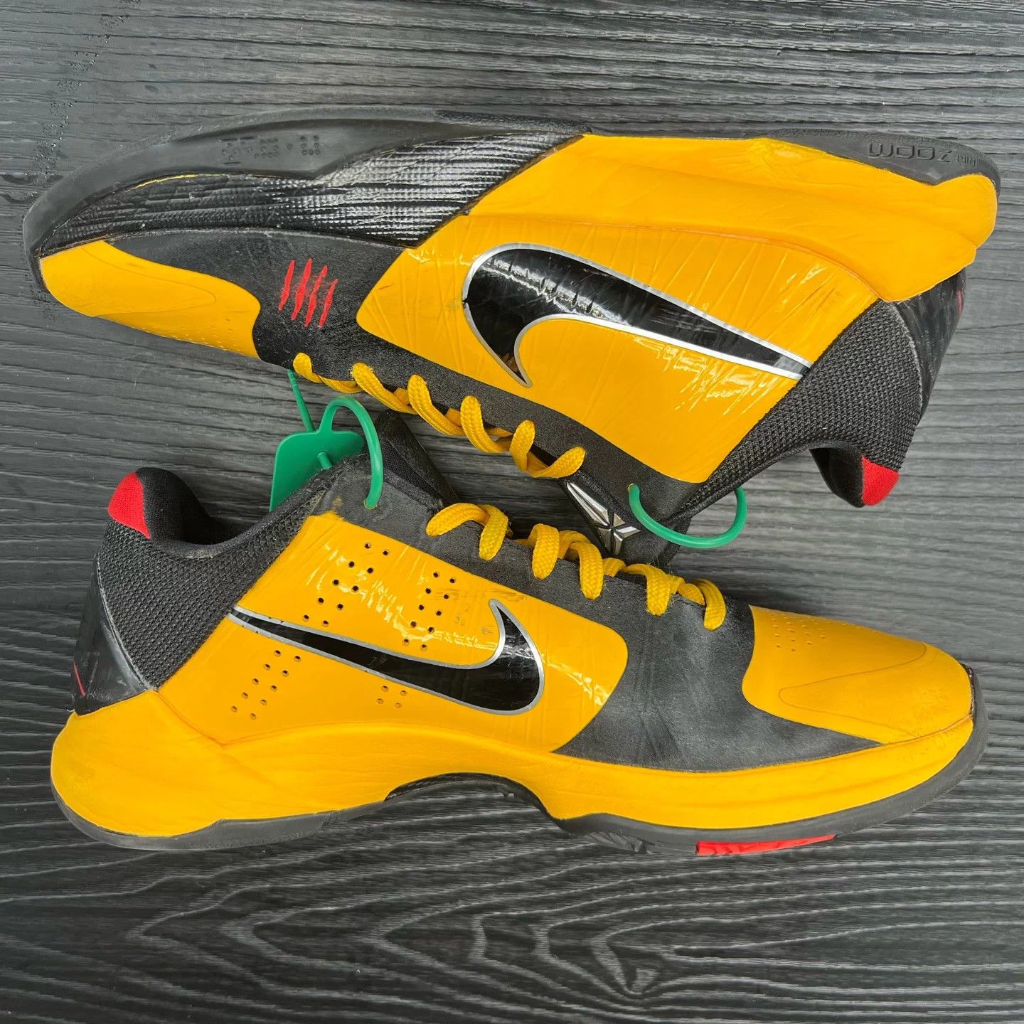 Nike ZK5 Bruce Lee Black/Yellow 43 Light Wear Boxed Size US 10 / EU 43 - 8 Thumbnail