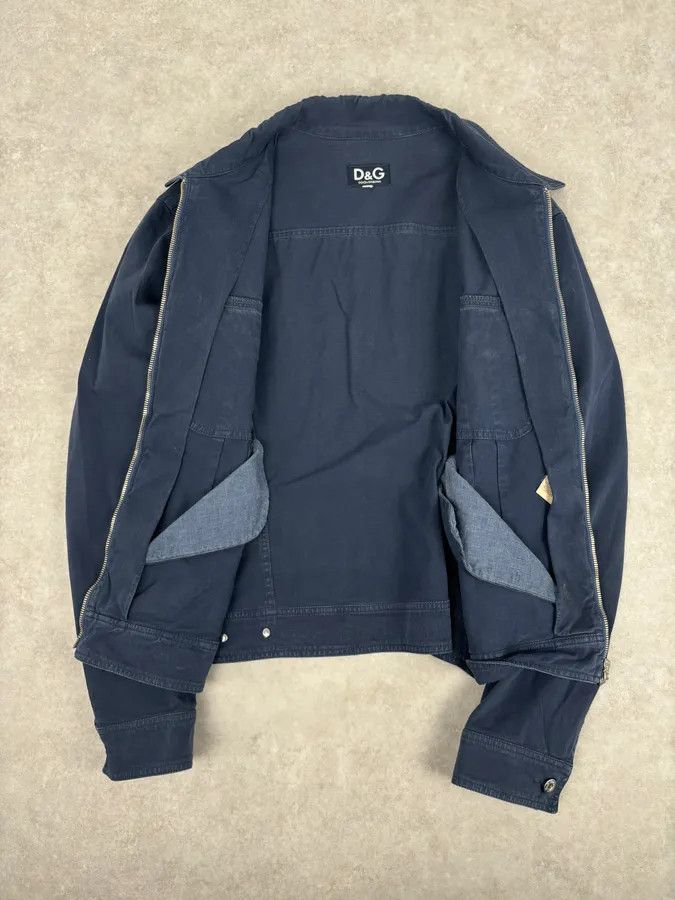 Dolce & Gabbana 2000s Dolce & Gabbana Navy Workwear Denim Jacket Size US L / EU 52-54 / 3 - 7 Thumbnail