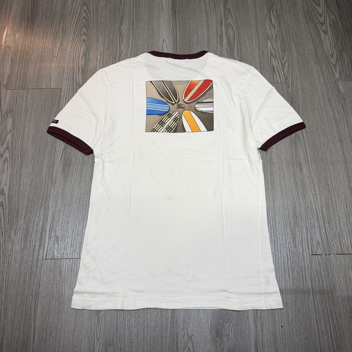 Burberry Burberry Black Label Surfboard Ringer tee Size US L / EU 52-54 / 3 - 6 Thumbnail