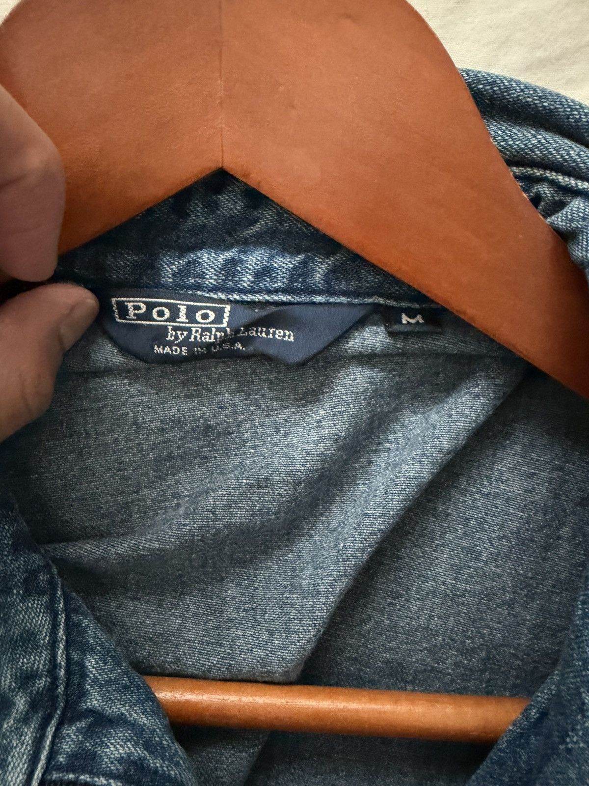 Polo Ralph Lauren Vintage 90s Polo Ralph Lauren Zip Denim Harrington Jacket Size US M / EU 48-50 / 2 - 3 Thumbnail