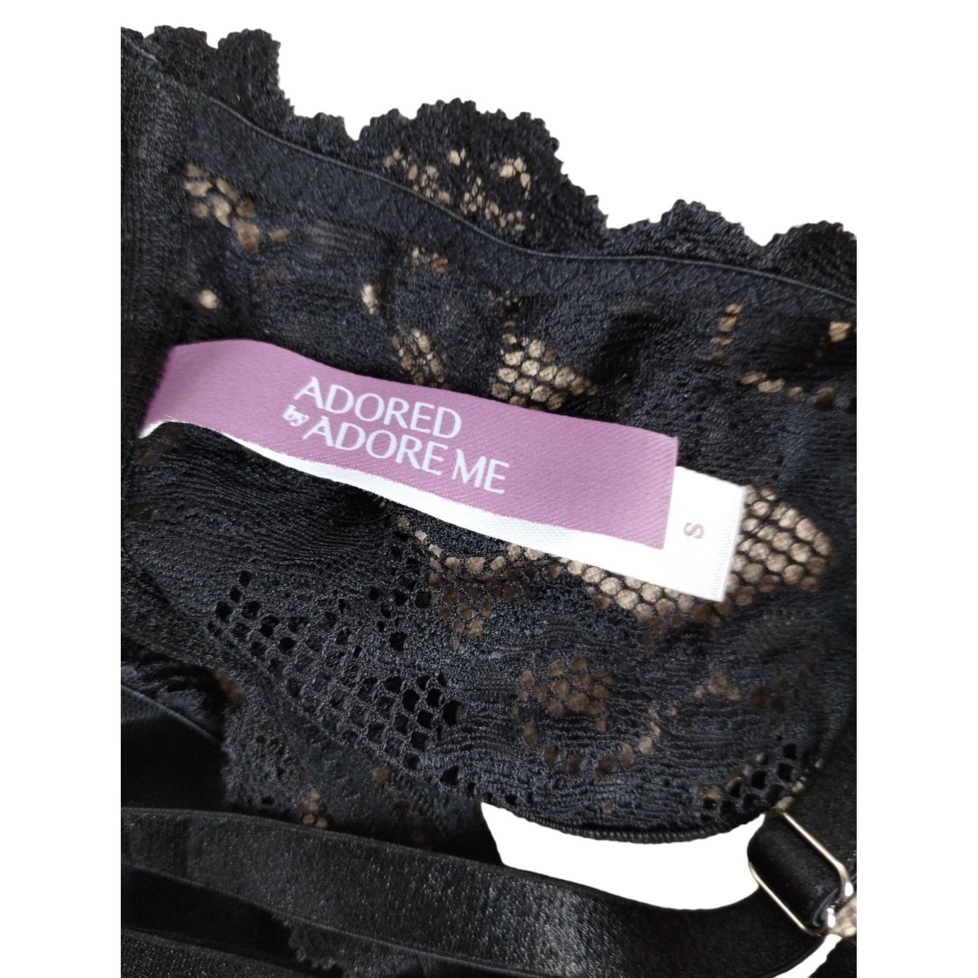 Other Adore Me Womens Small Black Lace Blythe Bralette Size S / US 4 / IT 40 - 6 Thumbnail