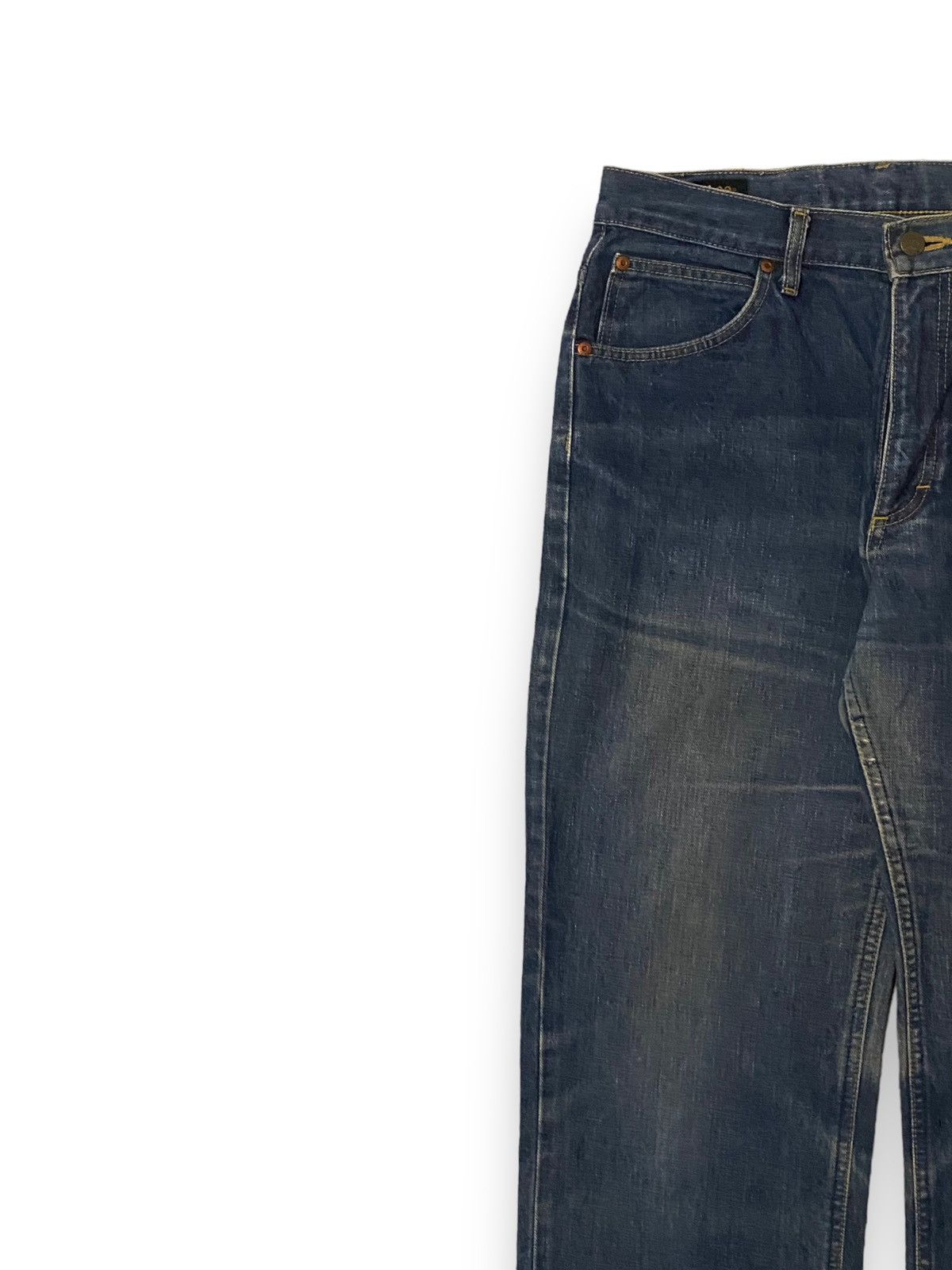 Japanese Brand × Lee × Vintage Men Jean Lee Rider 1014 Dirty Distressed Straight Loose Size US 30 / EU 46 - 6 Thumbnail