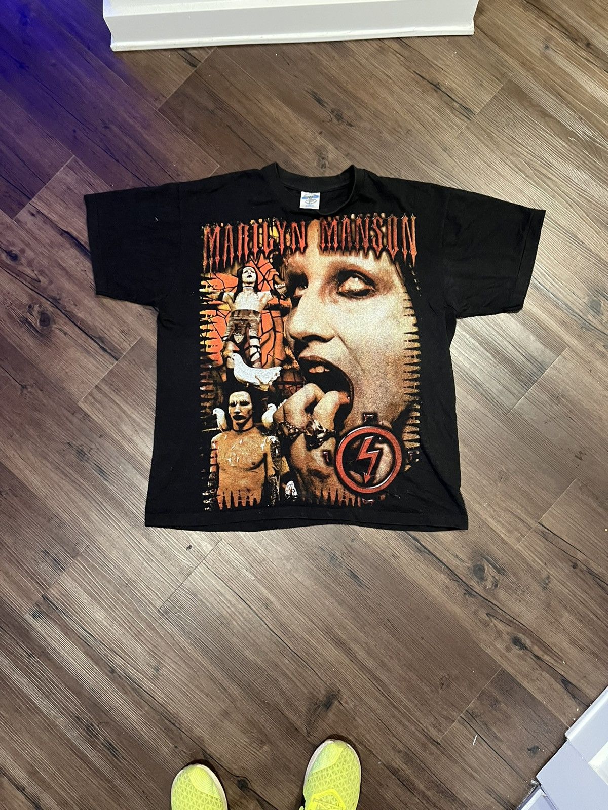 Marilyn Manson Vintage Marilyn Manson Tour Tee Shirt Size US XL / EU 56 / 4 - 1 Thumbnail
