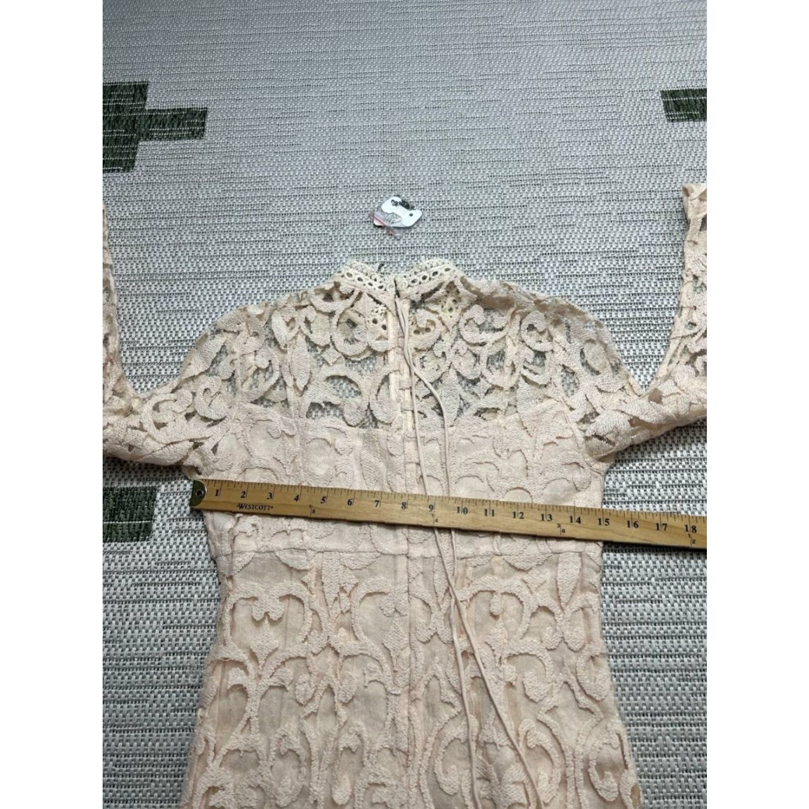 Free People Free People Dress Womens 0 Pink Floral Lace Sequin Blouson Size XS / US 0-2 / IT 36-38 - 5 Thumbnail