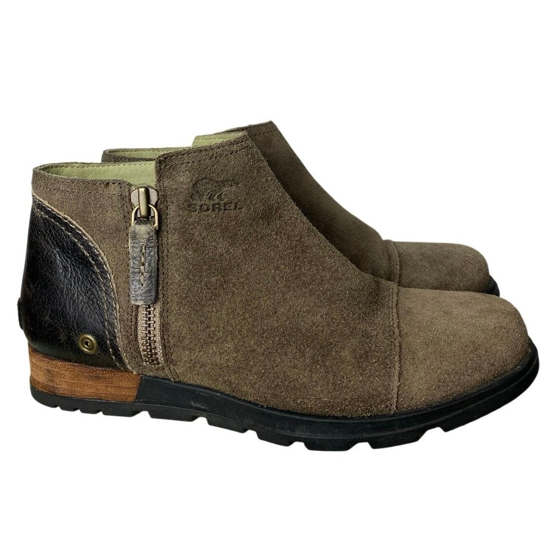 SOREL Sorel NL2161-245 Brn Leather Ankle Chelsea Boots W Sz 7 Size US 7 / IT 37 - 1 Thumbnail