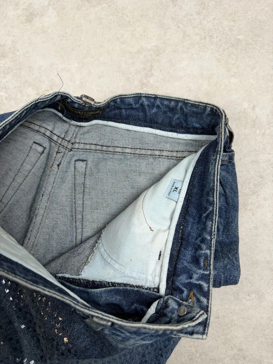 Roberto Cavalli 2000s Roberto Cavalli Shiny Blue Denim Jeans Size US 31 - 8 Thumbnail