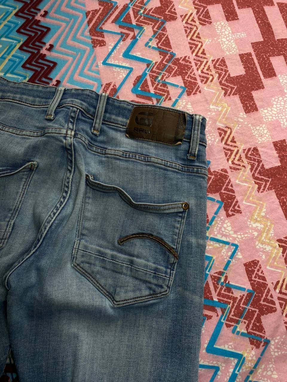 G-Star × Vintage Vintage G-Star Raw Distressed Jeans Faded Raw 3301 Size US 30 / EU 46 - 17 Thumbnail