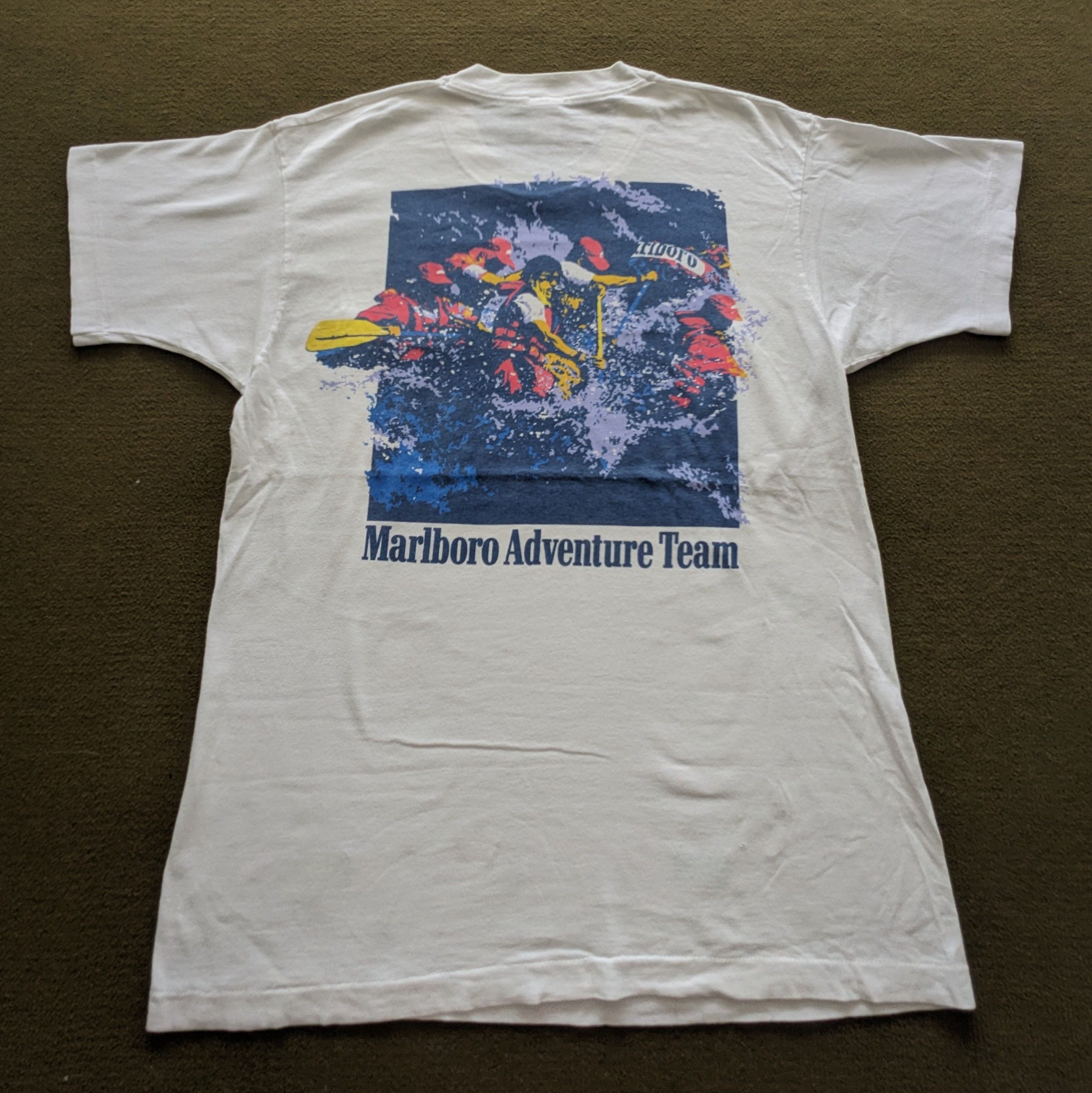 Marlboro Vintage 90's MARLBORO ADVENTURE TEAM T-shirt Size US L / EU 52-54 / 3 - 3 Thumbnail