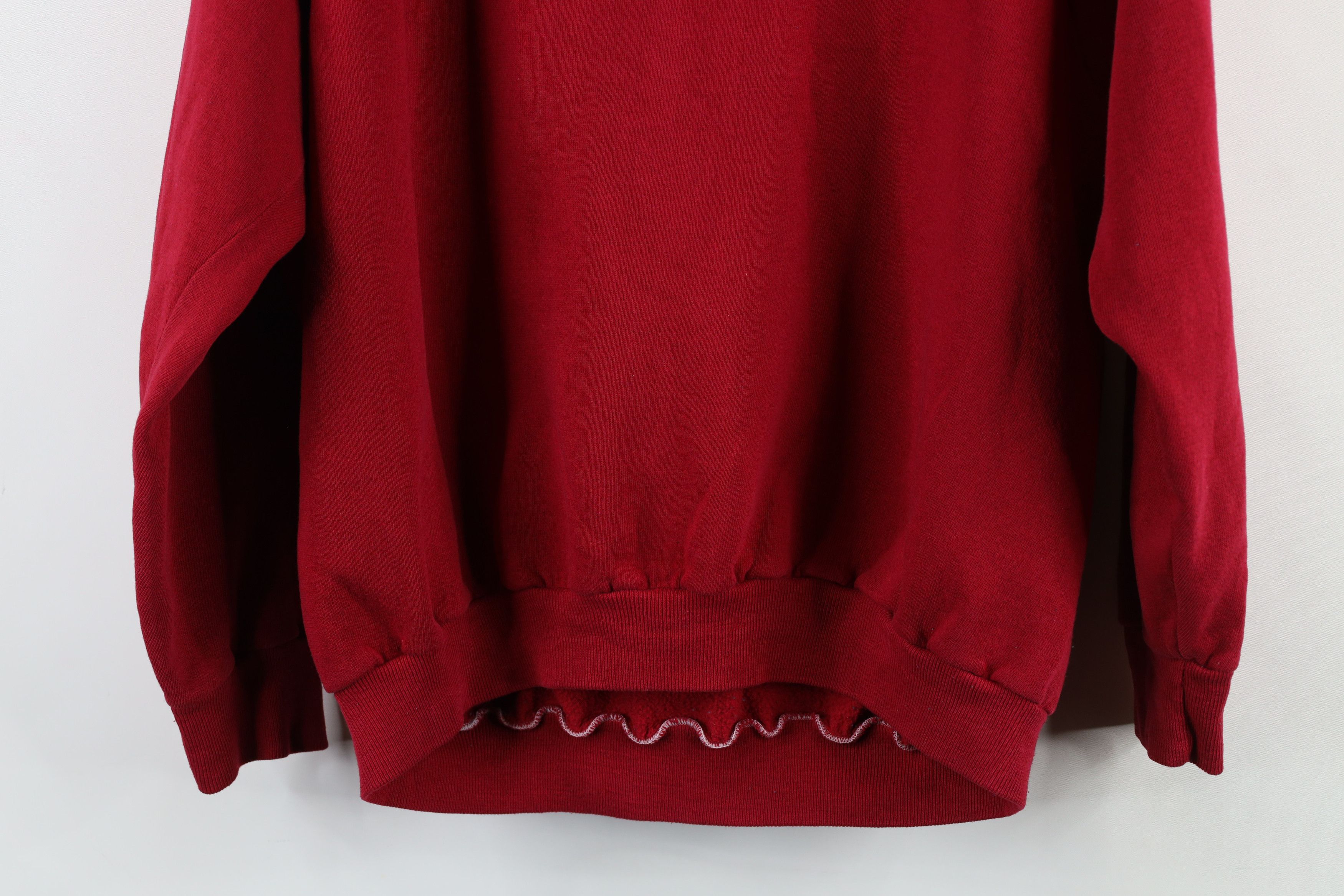 Vintage Vintage 70s Streetwear Raglan Crewneck Sweatshirt Red USA Size US XL / EU 56 / 4 - 9 Thumbnail