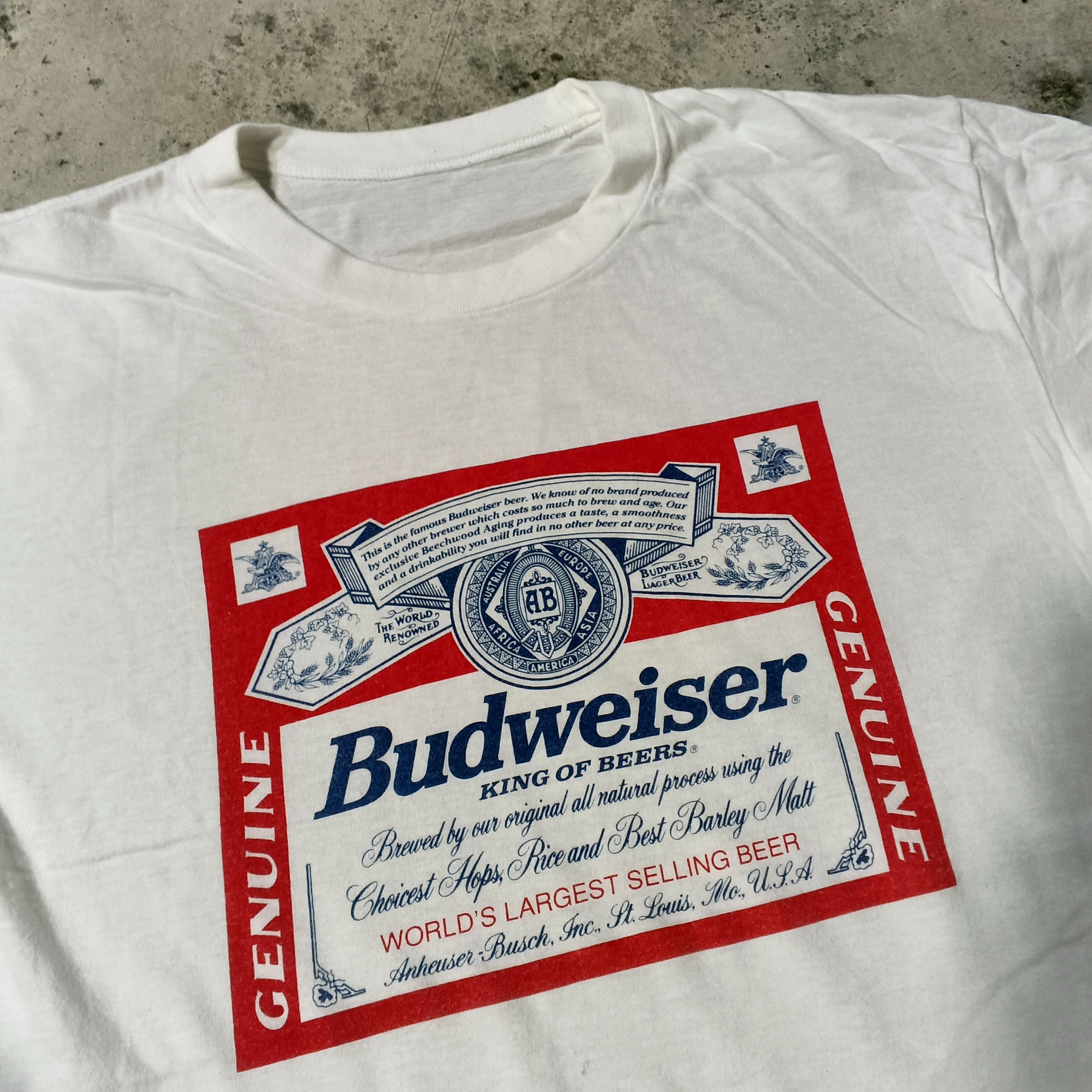 Vintage Vintage Promo Tee Budweiser Medium Size Size US M / EU 48-50 / 2 - 2 Thumbnail