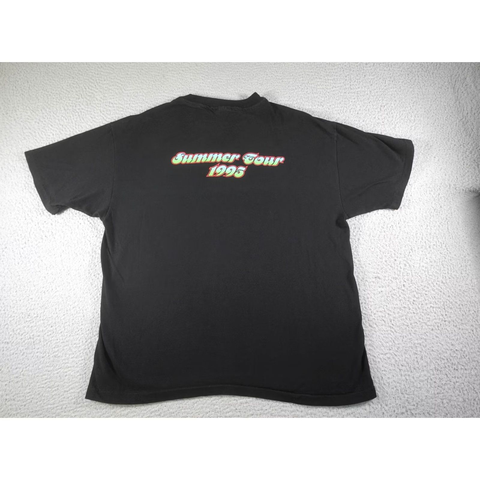 Hanes VINTAGE Steve Miller Band Shirt Mens XL Black Summer Tour 1995 90s Psychedelic Size US XL / EU 56 / 4 - 6 Thumbnail