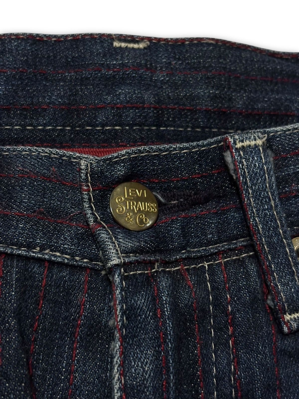Levi's Archived Levi’s Redloop Made in Japan Pinstripe Denim Size US 30 / EU 46 - 7 Thumbnail