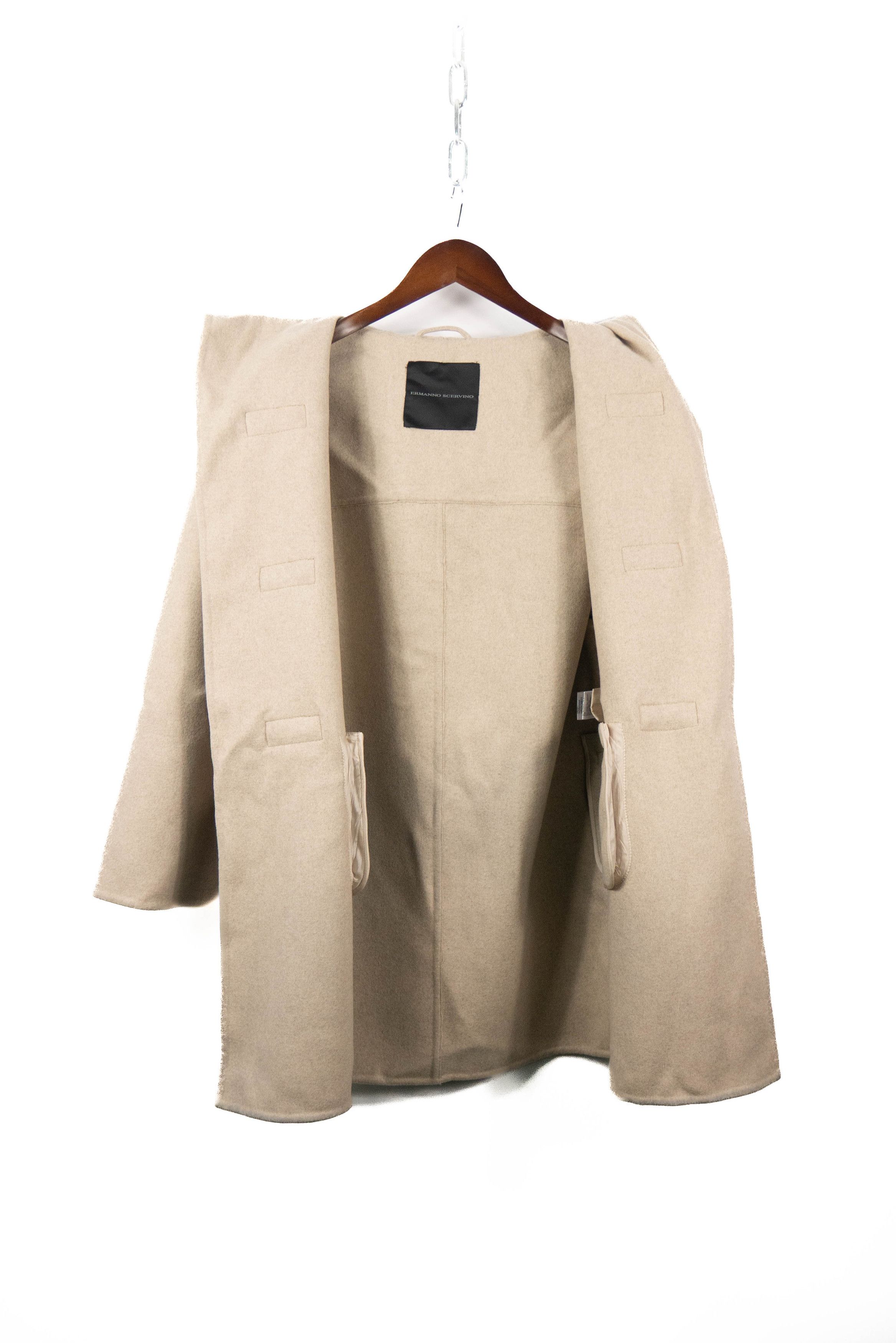 Ermanno Scervino Ermanno Scervino wool-cashmere hooded classic coat Size XL / US 12-14 / IT 48-50 - 11 Thumbnail
