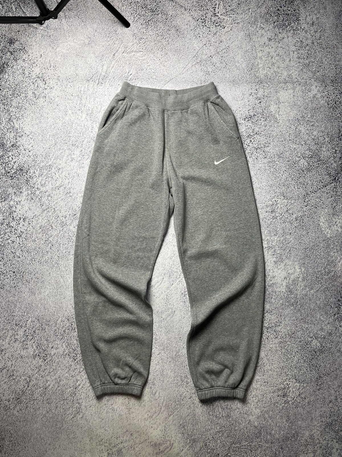 Nike × Vintage Vintage Nike Baggy Track Grey Pants Y2K Size US 32 / EU 48 - 1 Thumbnail