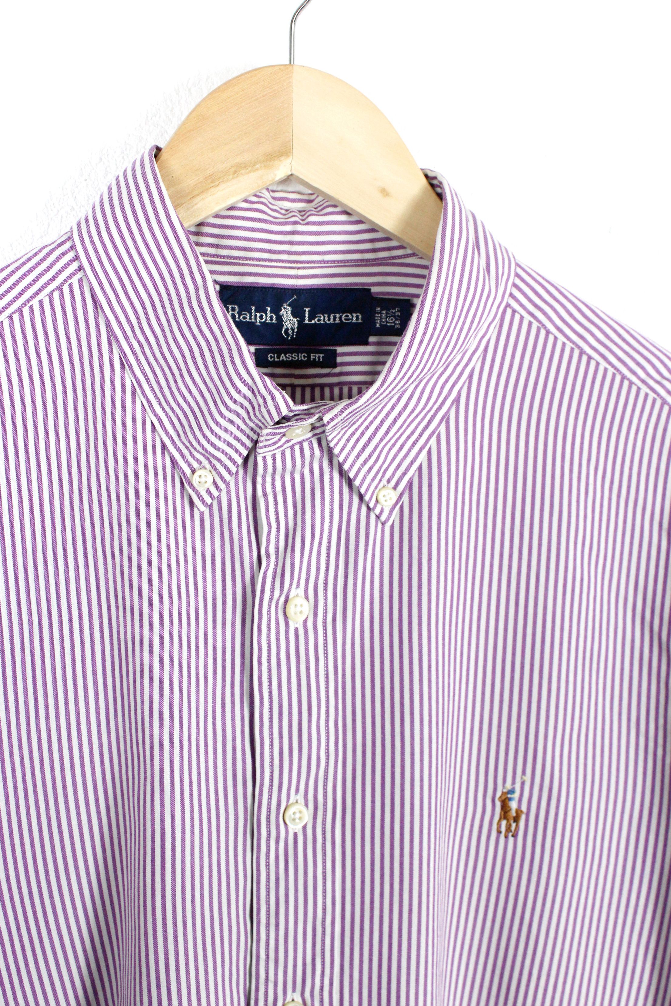 Polo Ralph Lauren × Ralph Lauren Polo Ralph Lauren Pony Logo Striped Oxford Shirt Size US XL / EU 56 / 4 - 2 Thumbnail