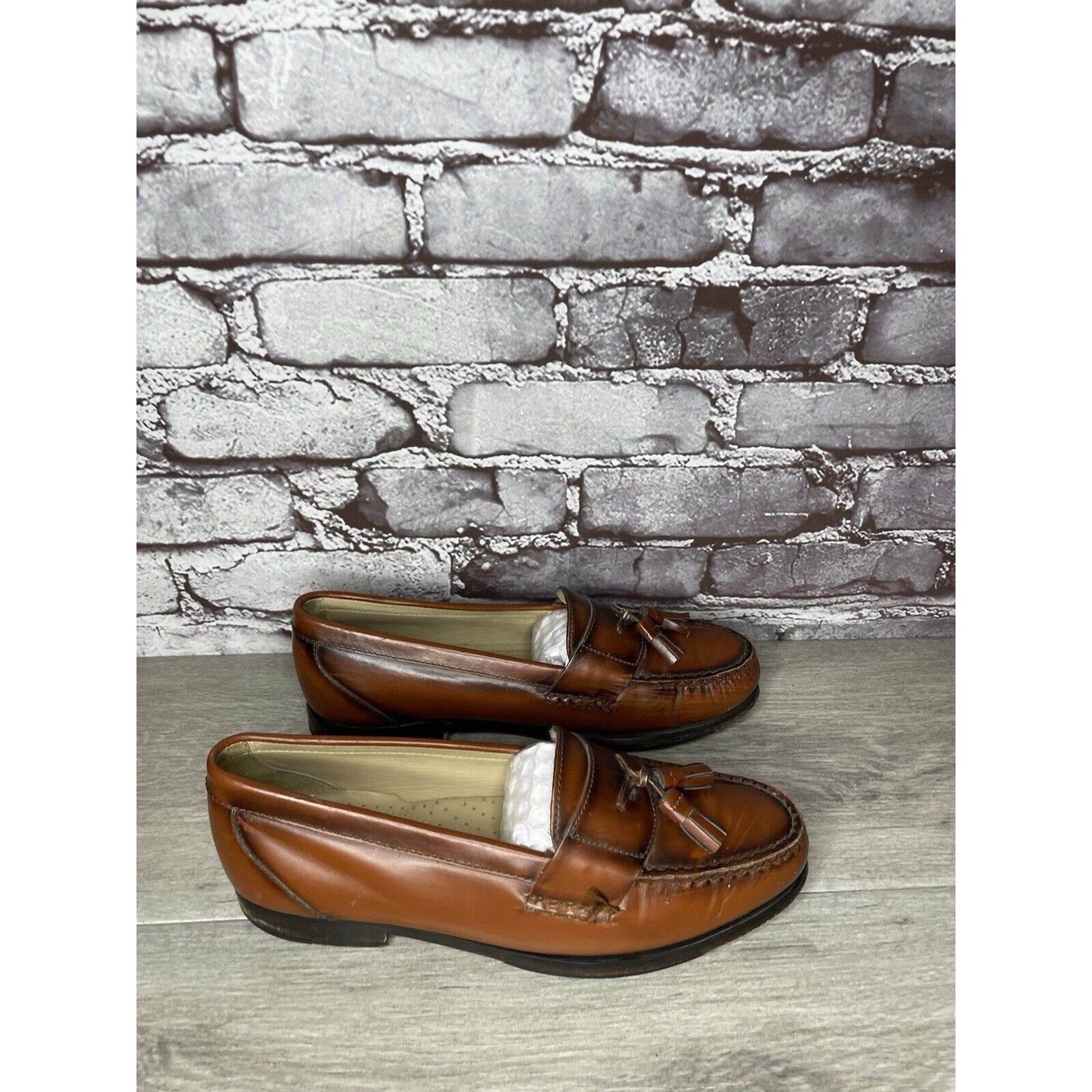 G.H. Bass & Co. G.H. Bass & Co. Brown Leather Slip On Penny Loafers Dress Sh Size US 7.5 / EU 40-41 - 21 Thumbnail