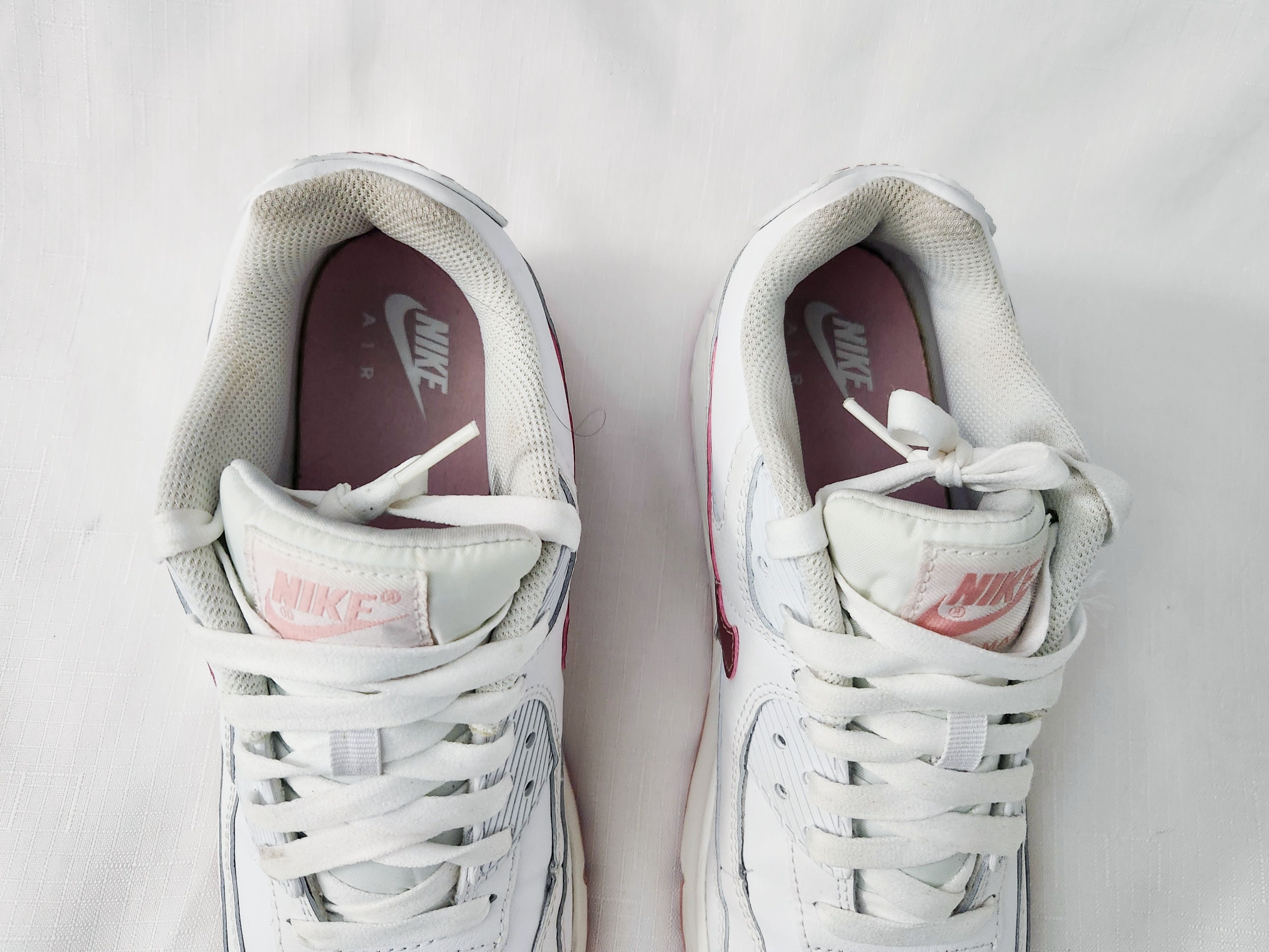 Nike Nike Air Max 90 LTR GS White Pink Glaze CD6864-115 GS 7y 8.5 Size US 8.5 / IT 38.5 - 11 Thumbnail